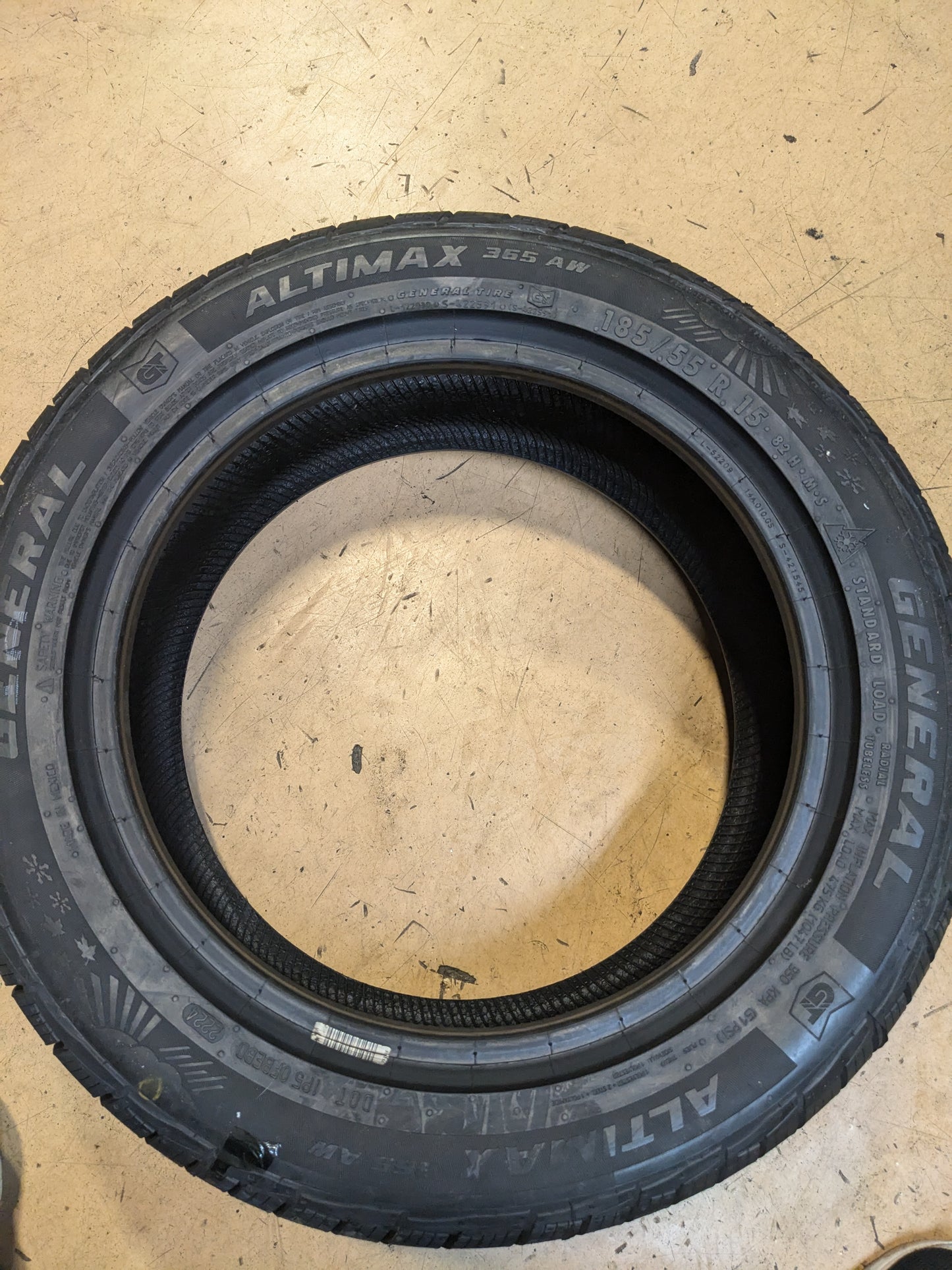 GENERAL ALTIMAX 365 AW BSW P 185 55 15 82H SL ALL WEATHER TIRE 15574920000