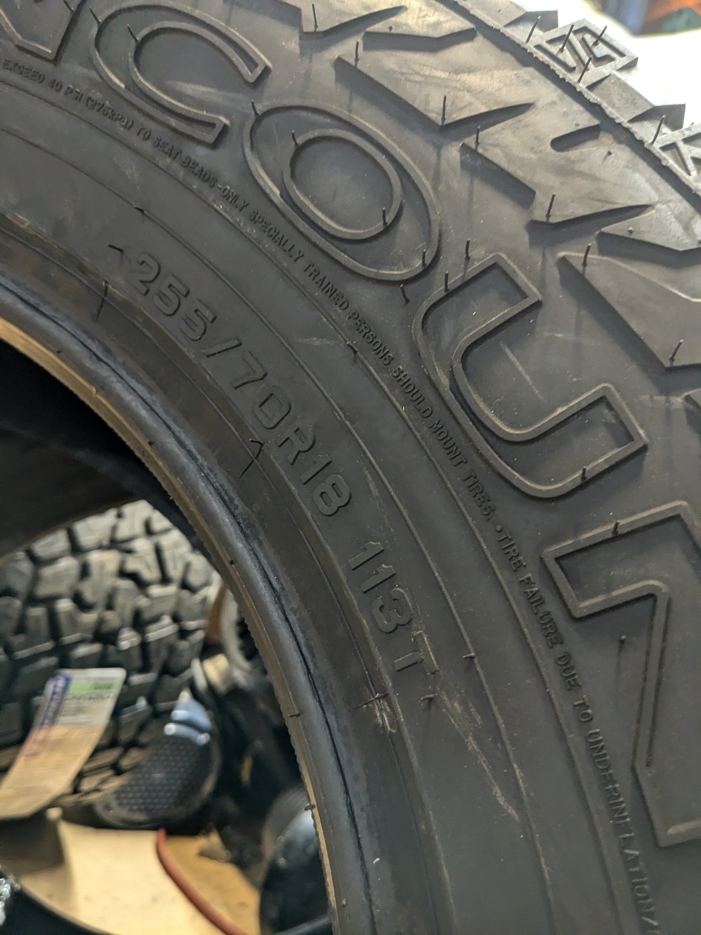 SUMITOMO ENCOUNTER AT BSW P 255 70 18 113T ALL TERRAIN TIRE ATH52