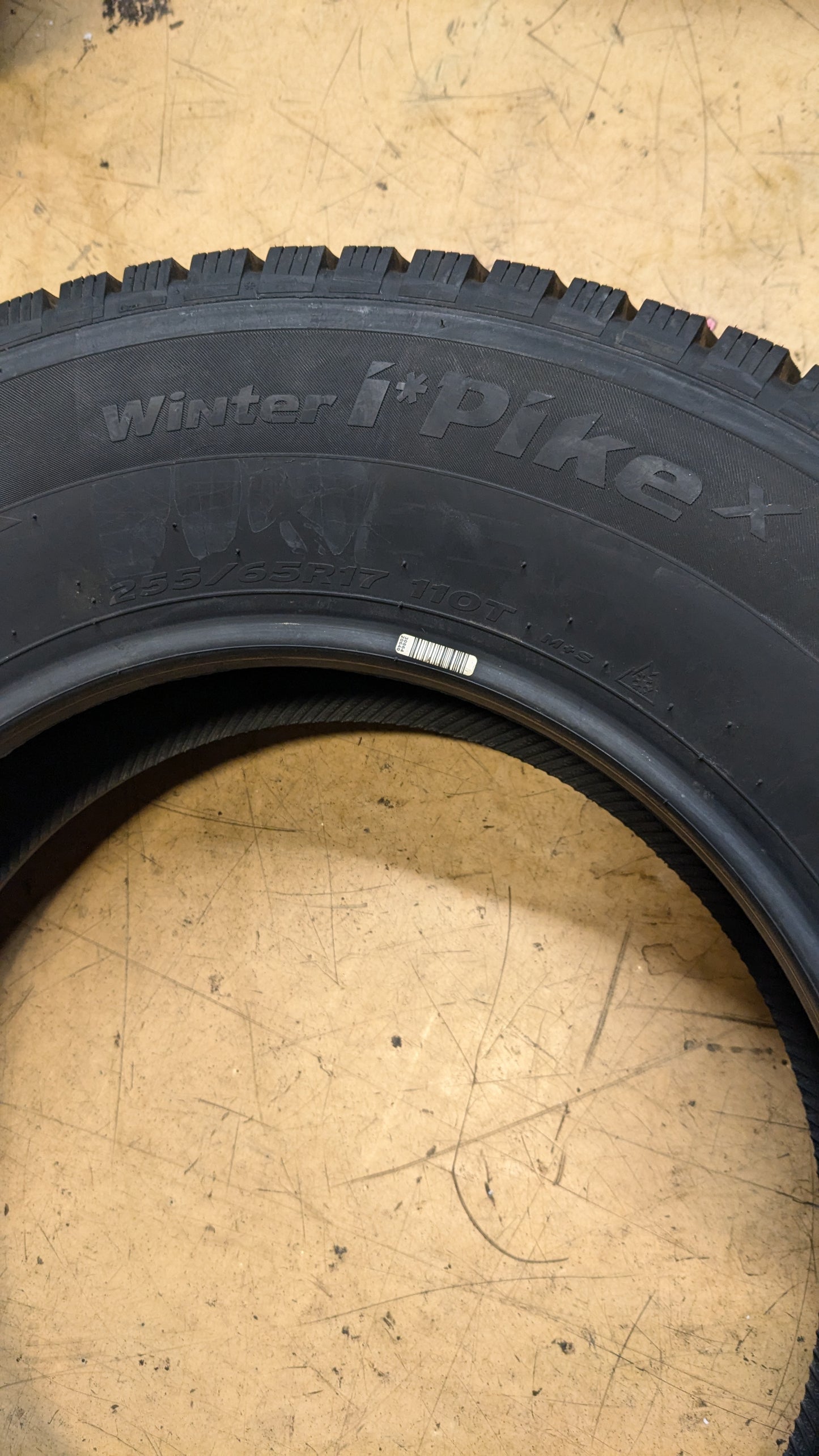 HANKOOK WINTERIPIKE X BSW P 255 65 17 110T WINTER TIRE 1028937