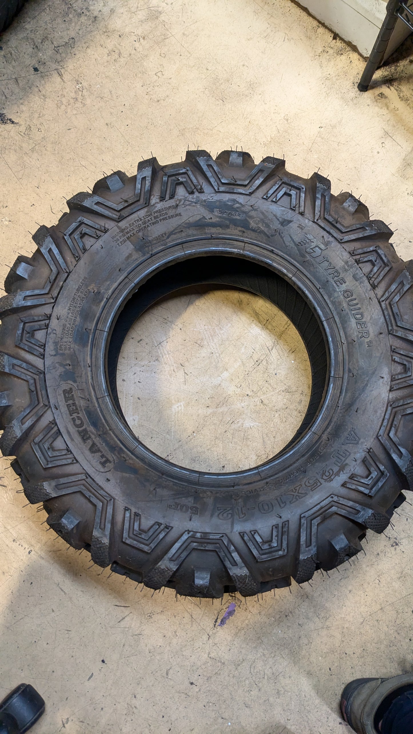 NOS TYRE GUIDER LANCER BSW 24 10 12 50F 6PLY ATV/UTV TIRE Q350L-0005