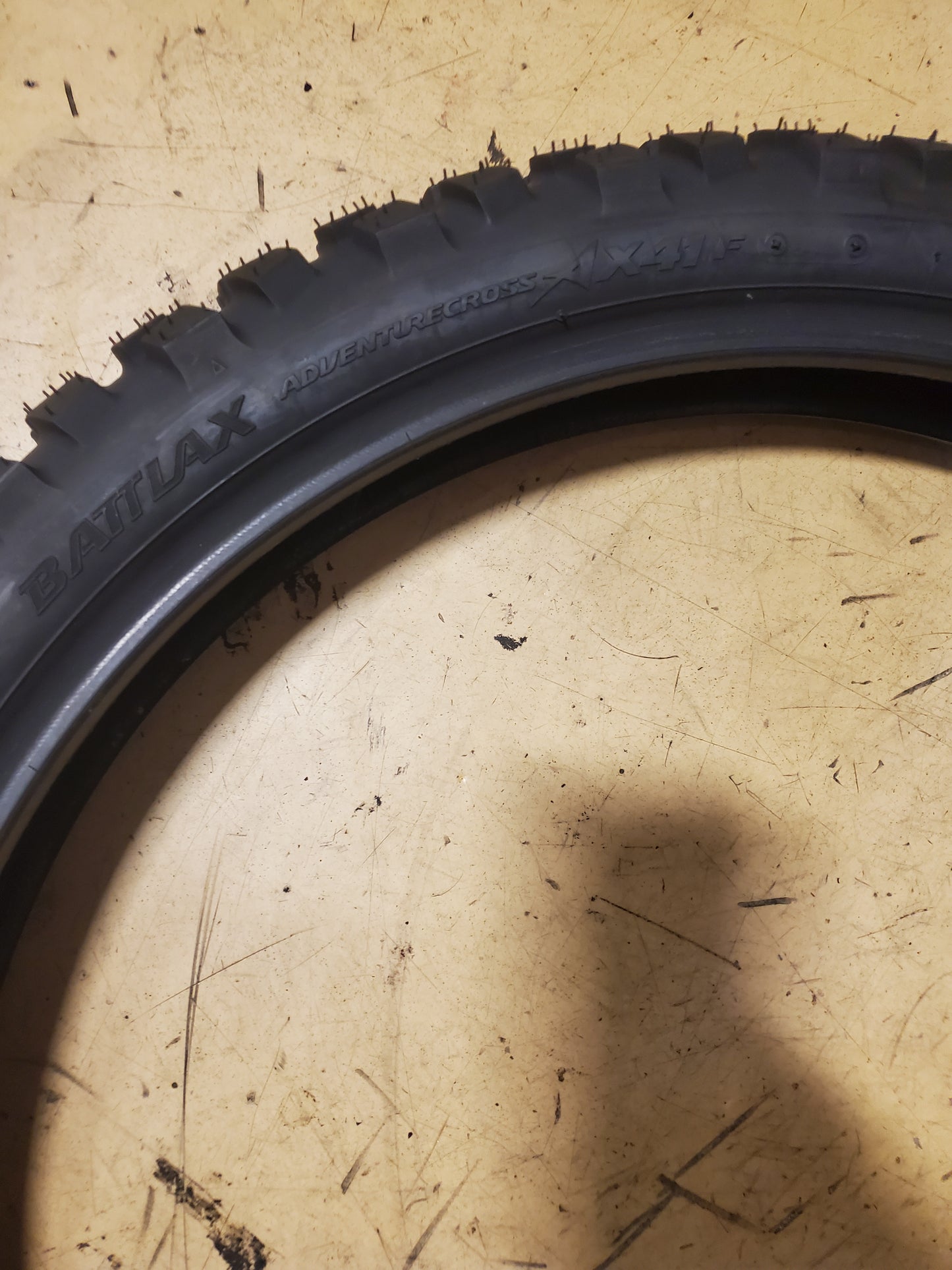 BRIDGESTONE BATTLAX ADVENTURECROSS AX41F 90 90 21 74Q FRONT BIKE TIRE 011457