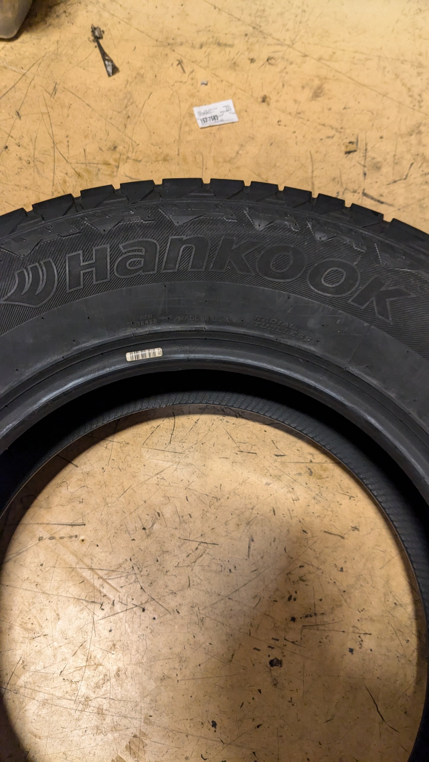 HANKOOK DYNAPRO AT2 BSW P 245 75 17 112T ALL TERRAIN TIRE 1021539