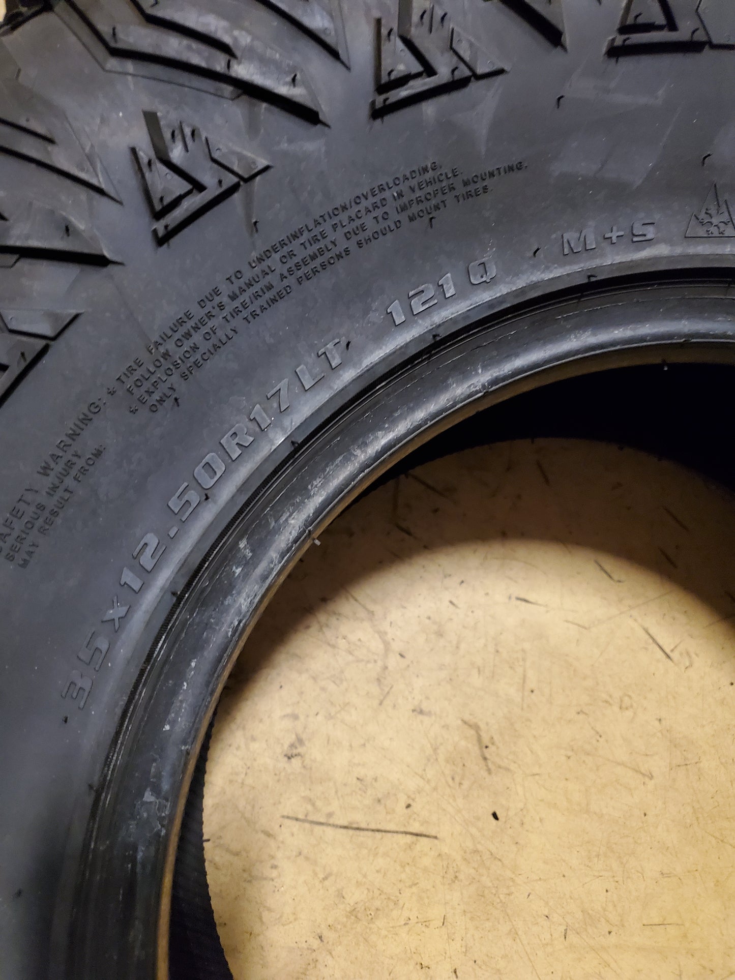 DELIUM TERRA RAIDER A/TX KU257 LT 35 12.5 17 121Q 10PLY ALL TERRAIN TIRE D265270