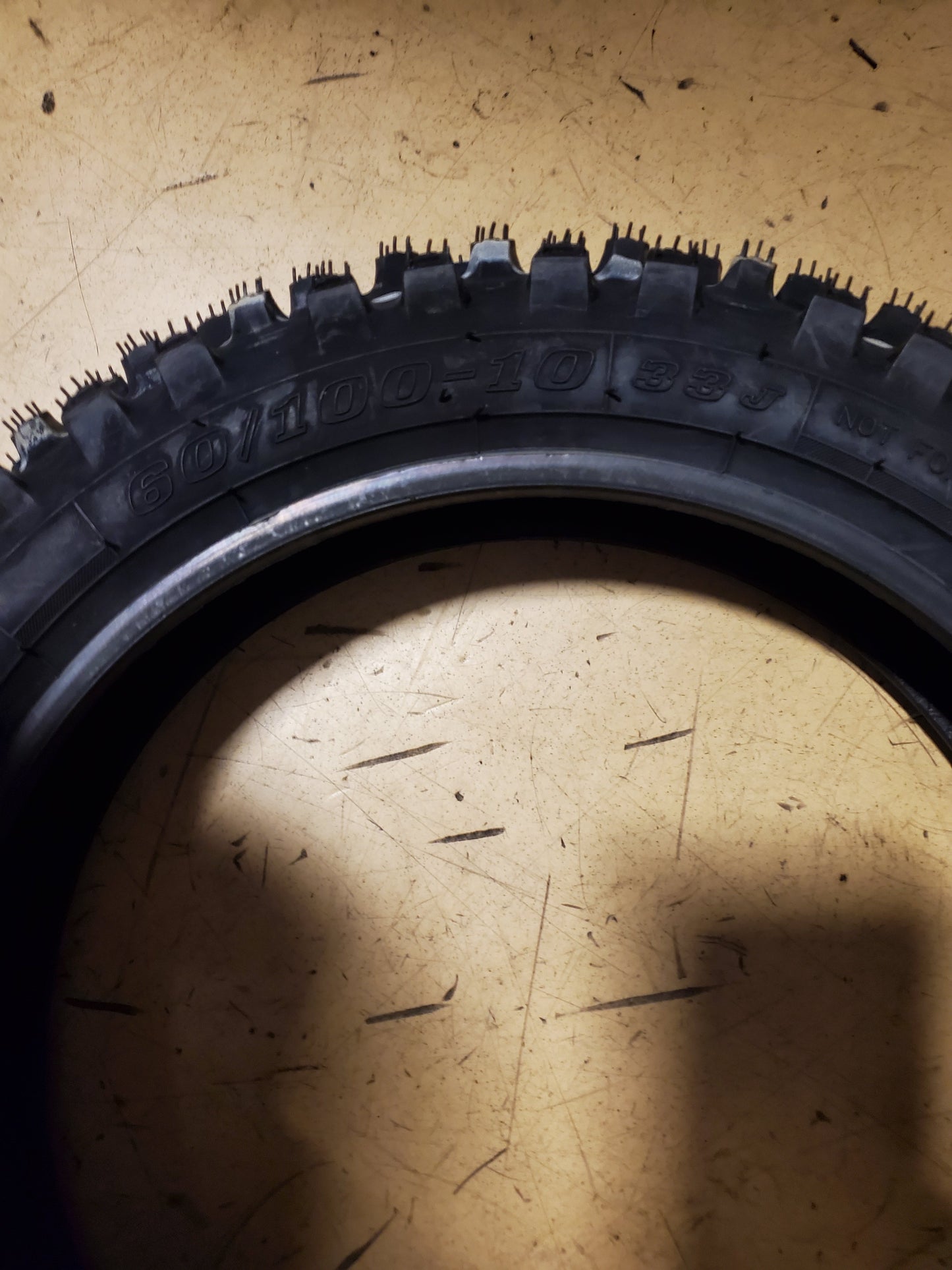 DUNLOP GEOMAX MX53F BSW 60 100 10 33J FRONT DIRT BIKE TIRE 45236325