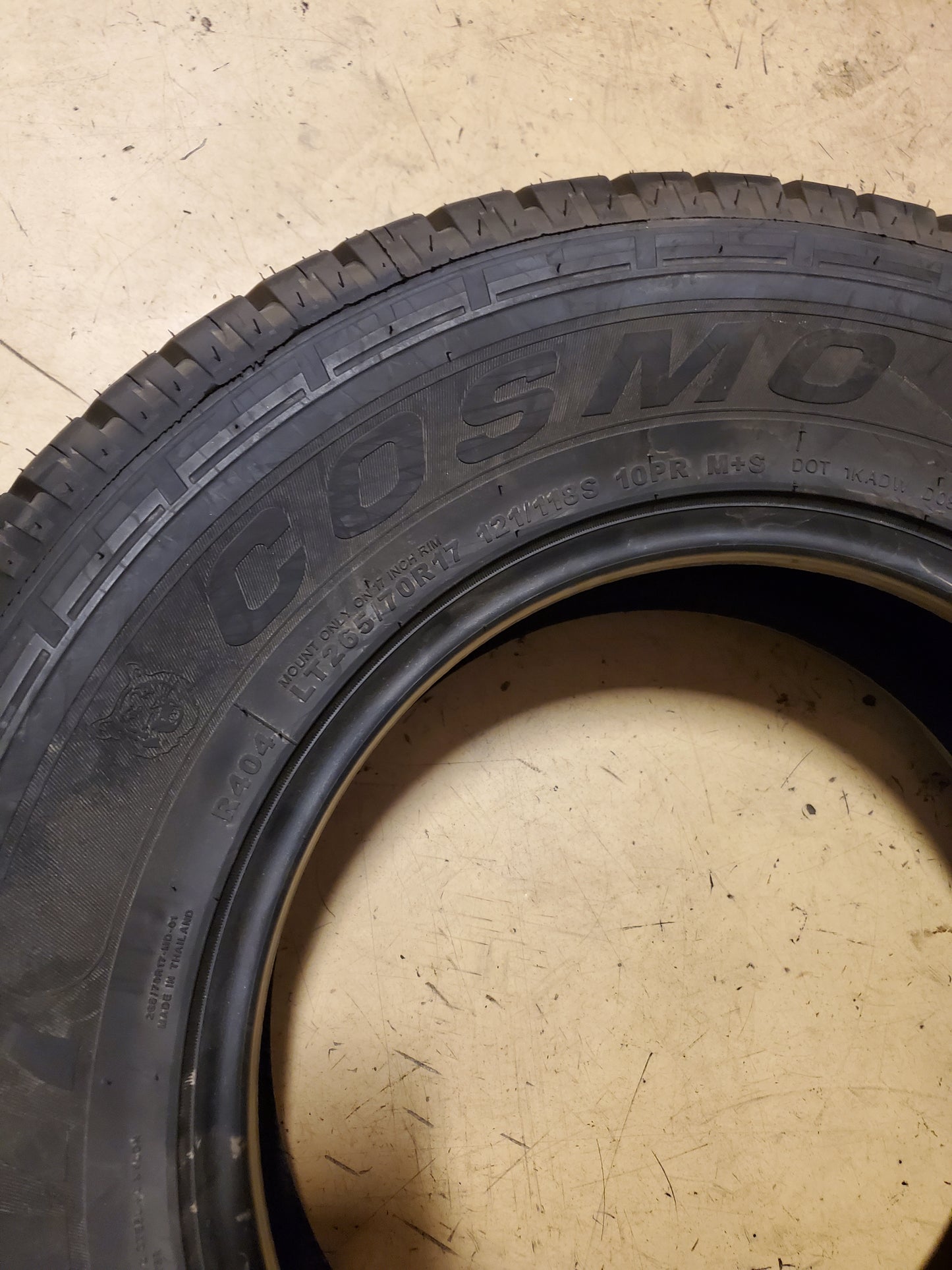 COSMO EL TIGRE AT BSW LT 265 70 17 121/118S 10PLY ALL TERRAIN TIRE I0086363