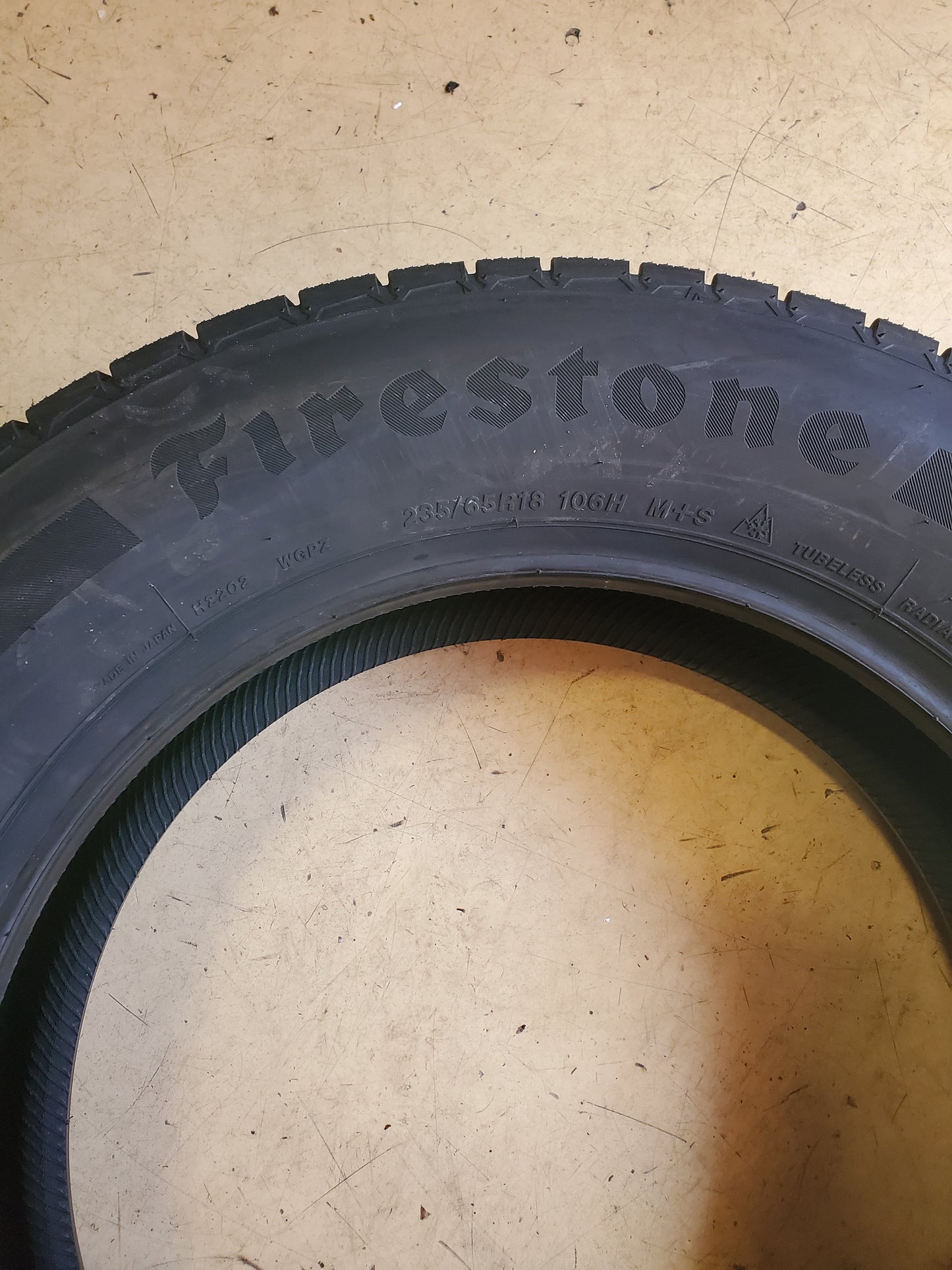 FIRESTONE WEATHERGRIP BSW P 235 65 18 106H ALL WEATHER TIRE 009167