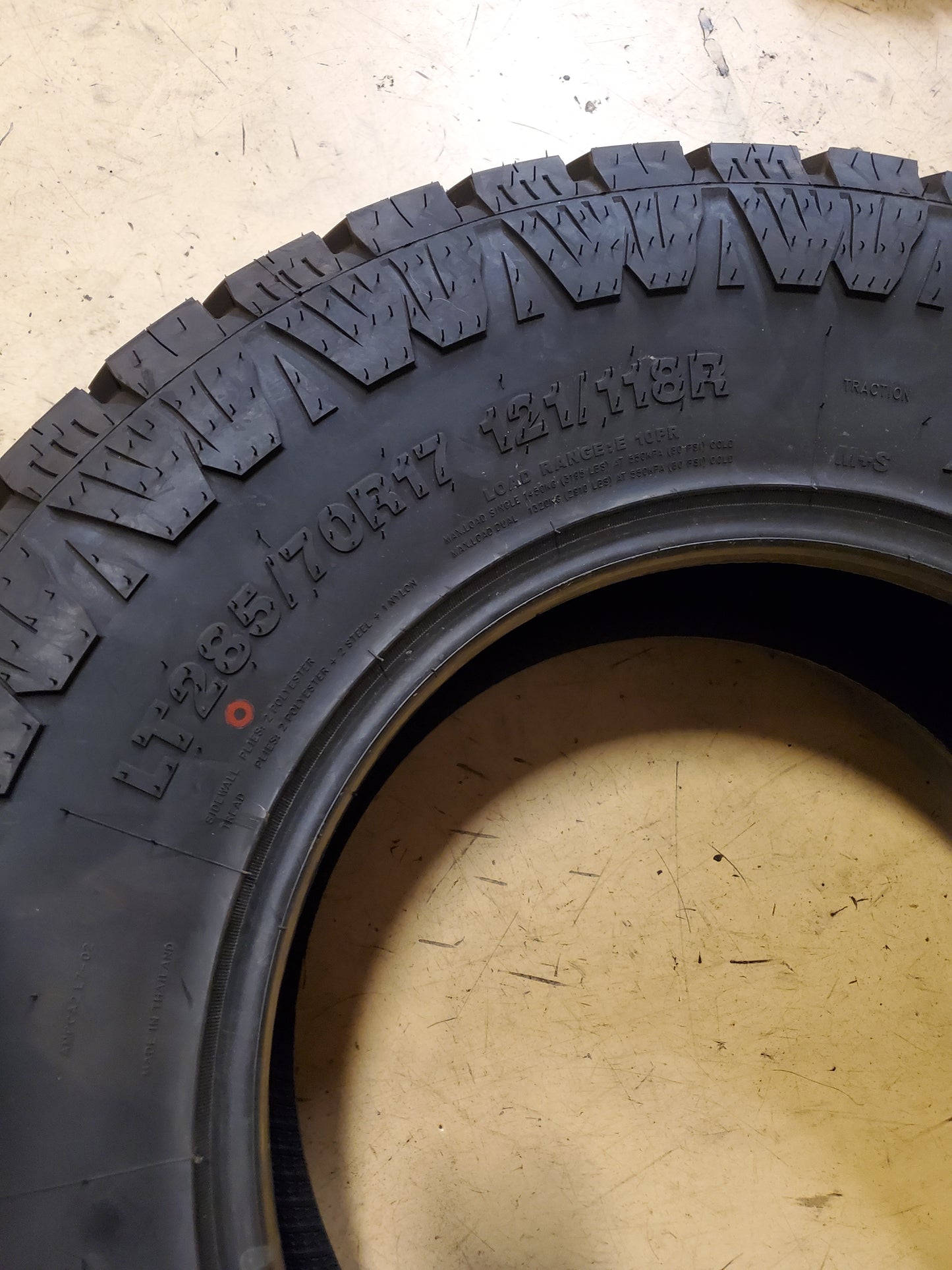 AMP TERRAIN PRO A/T P LT 285 70 17 121/118R 10PLY ALL TERRAIN TIRE 2857017AMPCA2