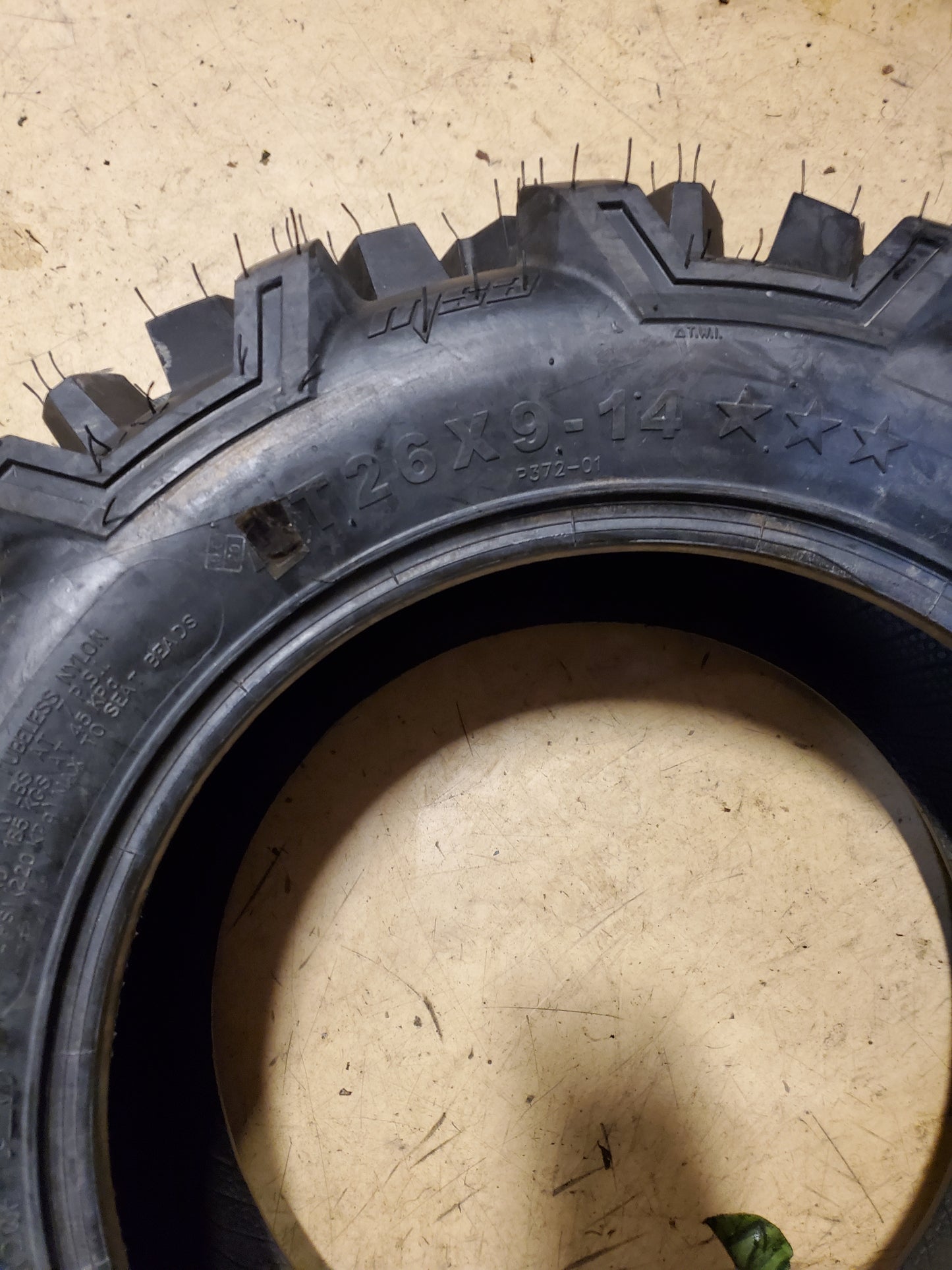 NOS EFX MOTO MTC BSW AT 26 9 14 6PLY ATV/UTV TIRE W26914