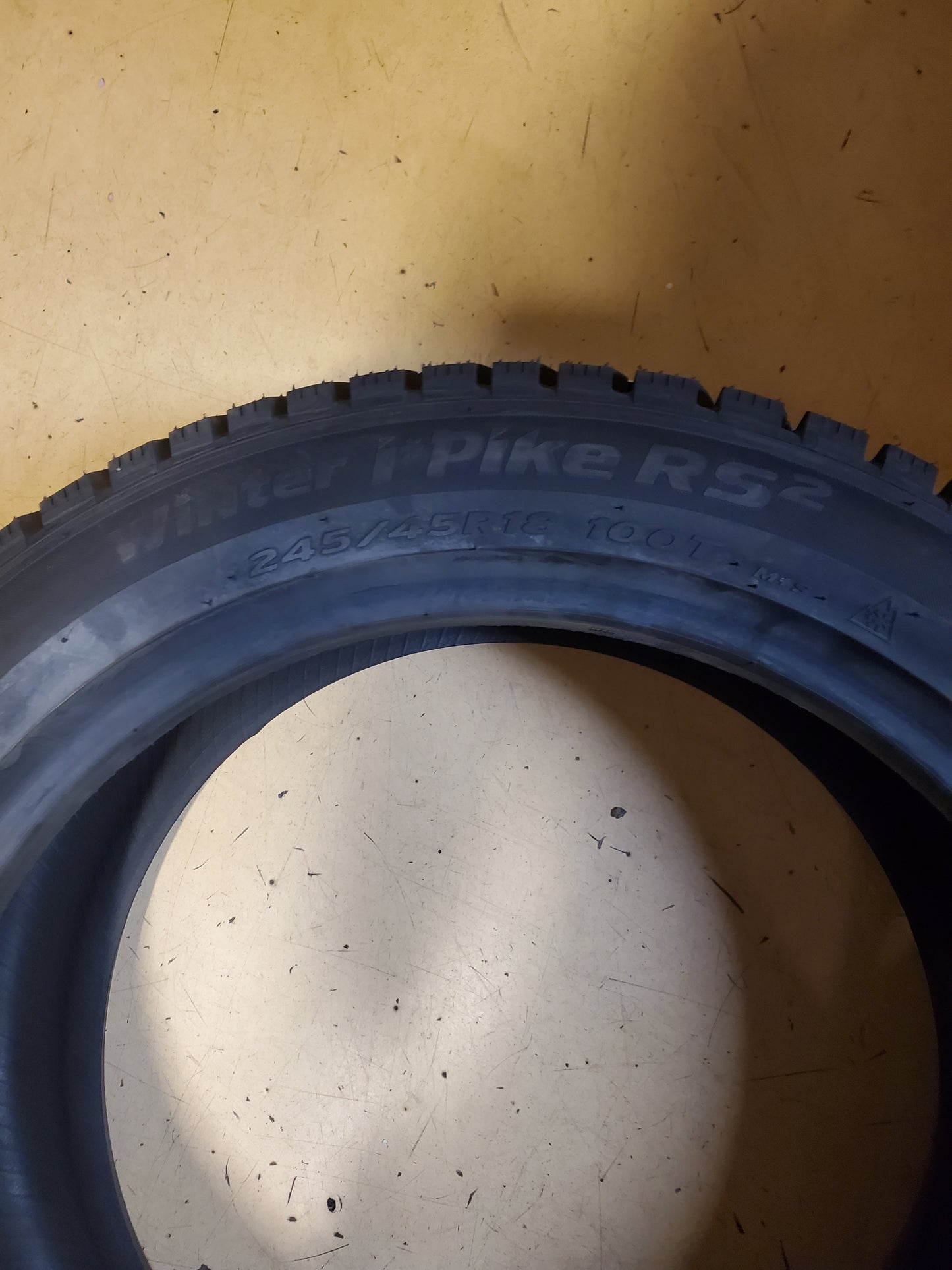 HANKOOK WINTER I PIKE RS2 BSW P 245 45 18 100T XL WINTER TIRE 1028948