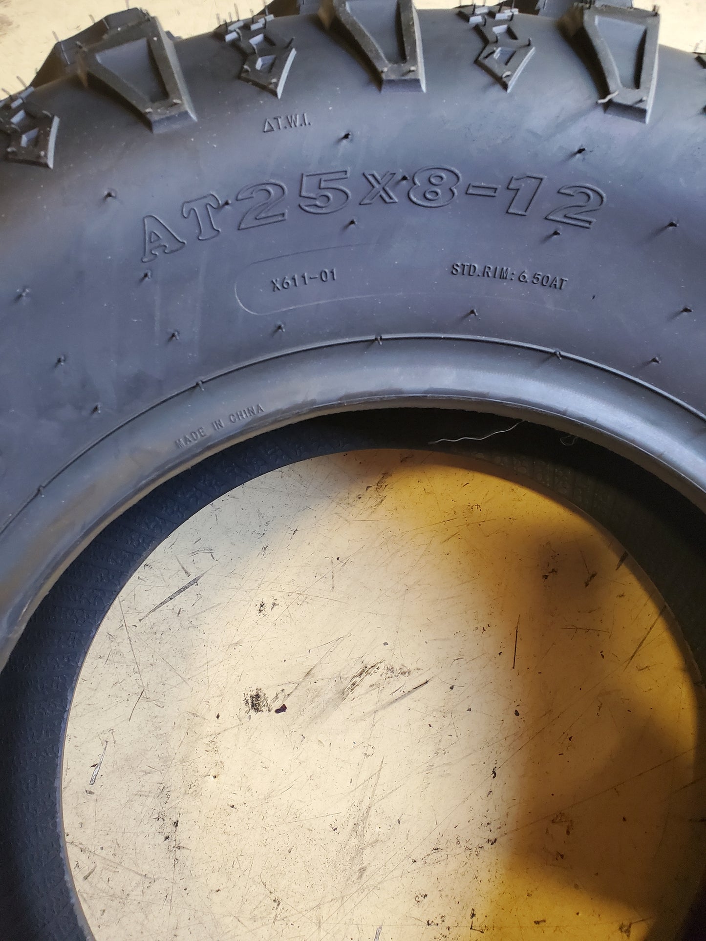 MCKINLEY BSW AT 25 8 12 43J 6PLY ATV/UTV TIRE MCK25812