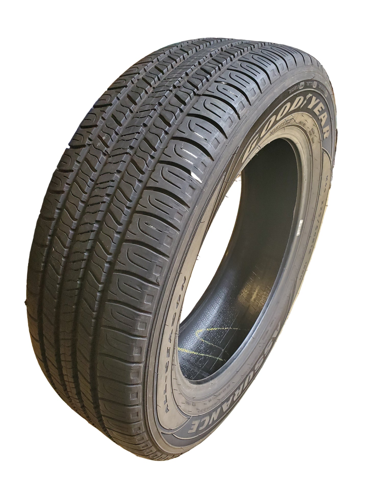 4 GOODYEAR ASSURANCE ALL-SEASON BSW P 225 60 18 100H TIRE 407795374