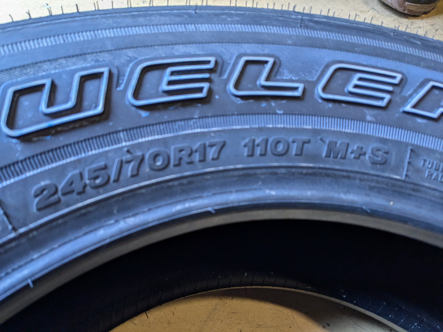 BRIDGESTONE DUELER LX OWL P 245 70 17 110T SL ALL SEASON TIRE 009404