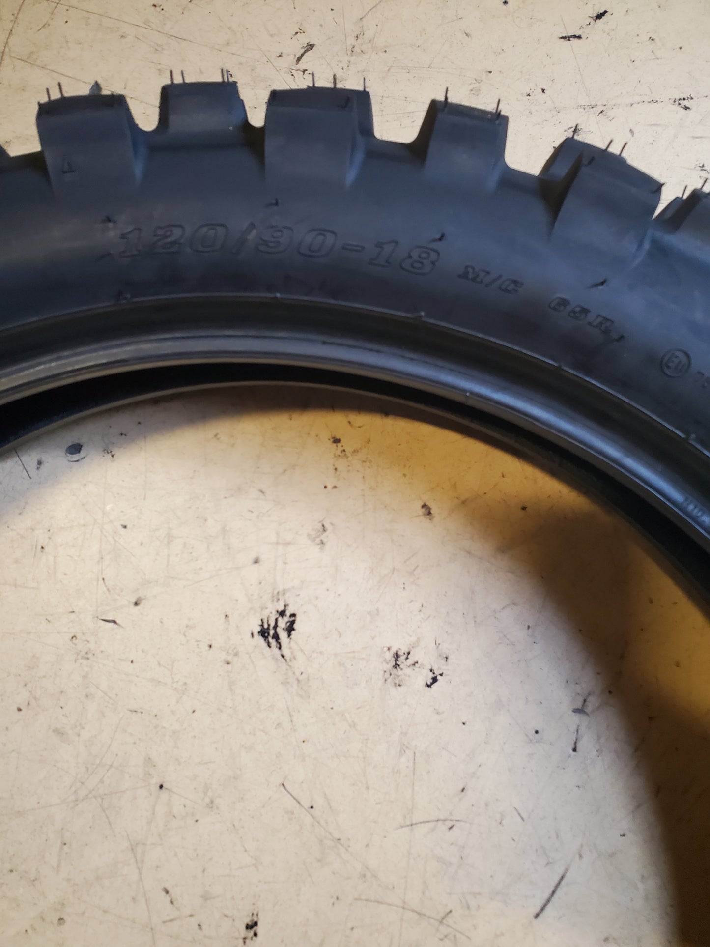 DUNLOP D606 BSW 120 90 18 65R REAR DIRT BIKE TIRE 45162233