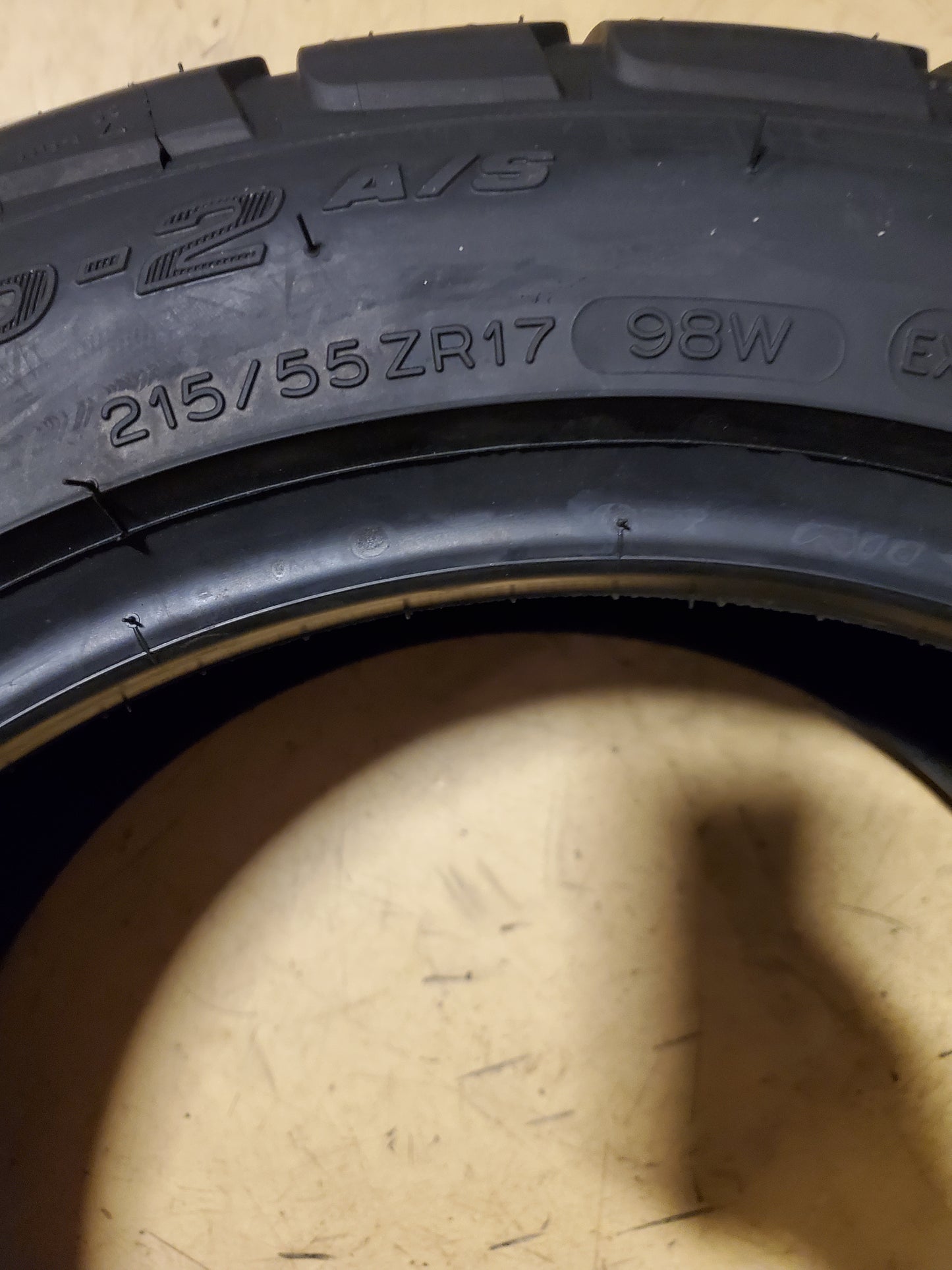 BFGOODRICH G-FORCE COMP-2 A/S BSW P 215 55 17 98W XL ALL SEASON TIRE 3393