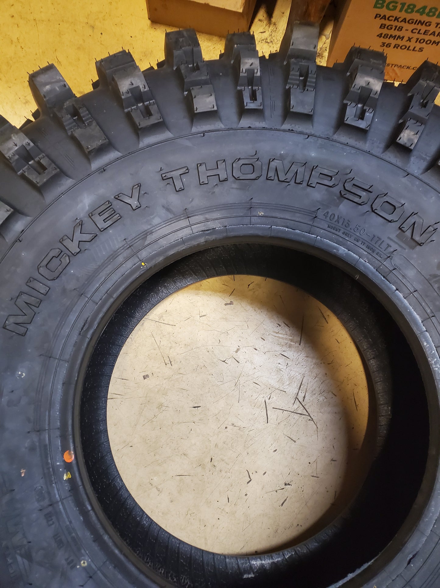 MICKEY THOMPSON BAJA PRO XS BSW LT 40 13.50 17 6PLY MUD TIRE 331251018