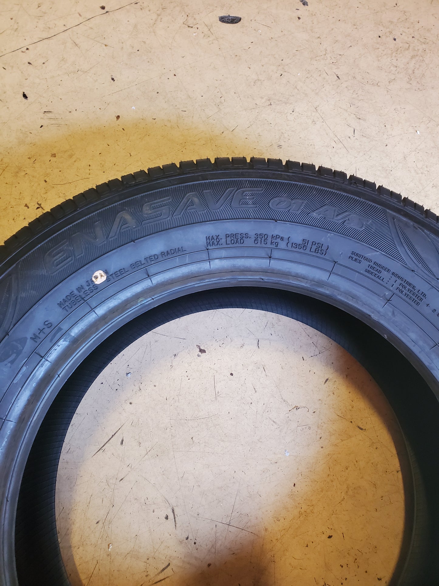 4 DUNLOP ENASAVE BSW P 195 65 15 91S TOURING TIRE 267028906