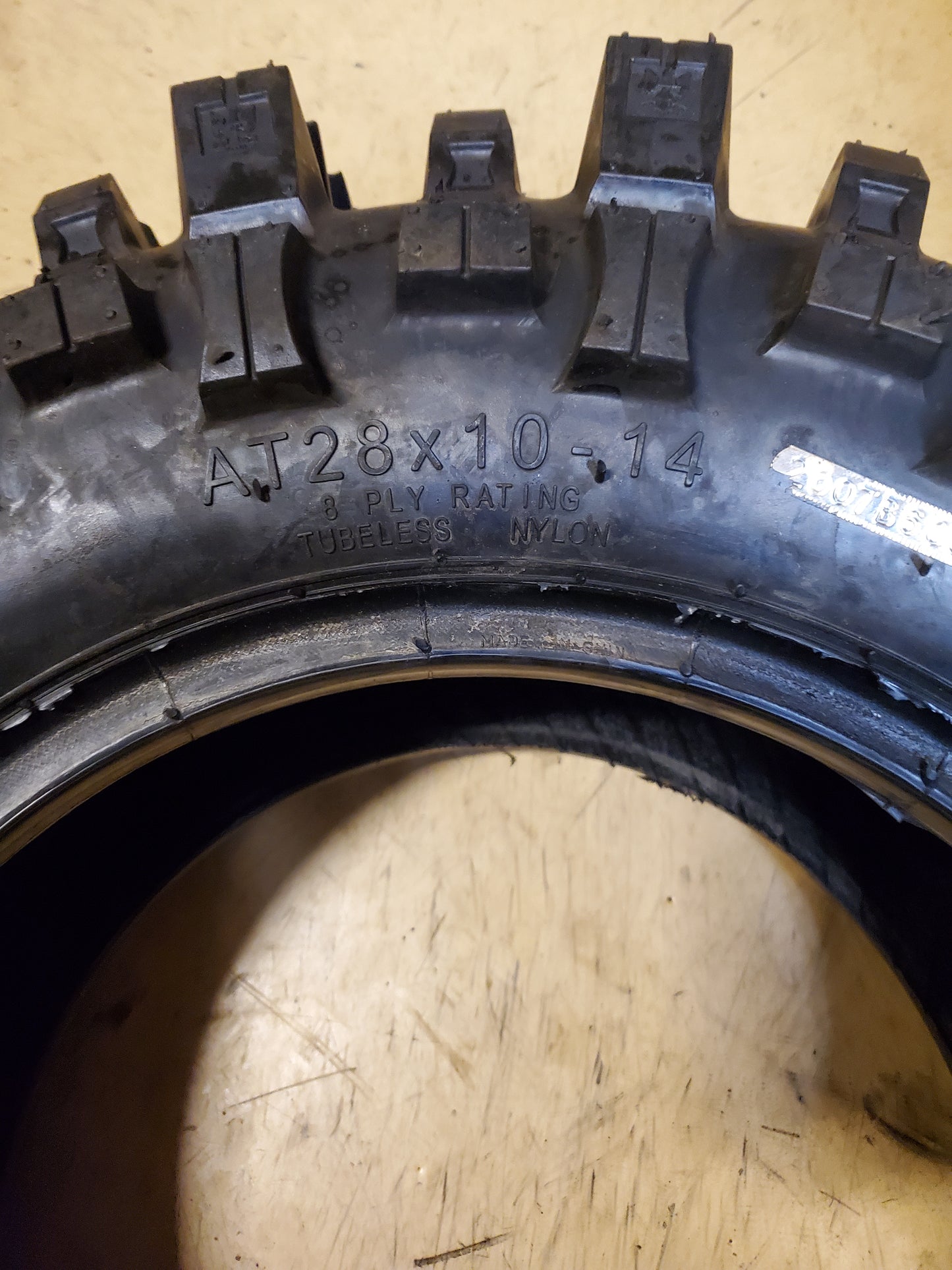 INTERCO BOGGER BSW AT 28 10 14 8PLY ATV/UTV TIRE BAU930