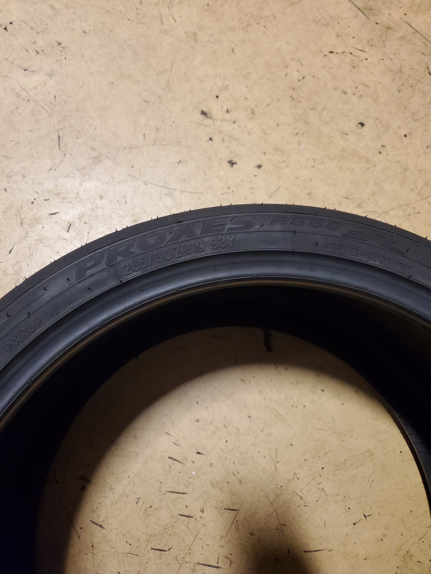 TOYO PROXES R888R BSW P 265 30 19 93Y XL TRACK COMPETITION TIRE 107730