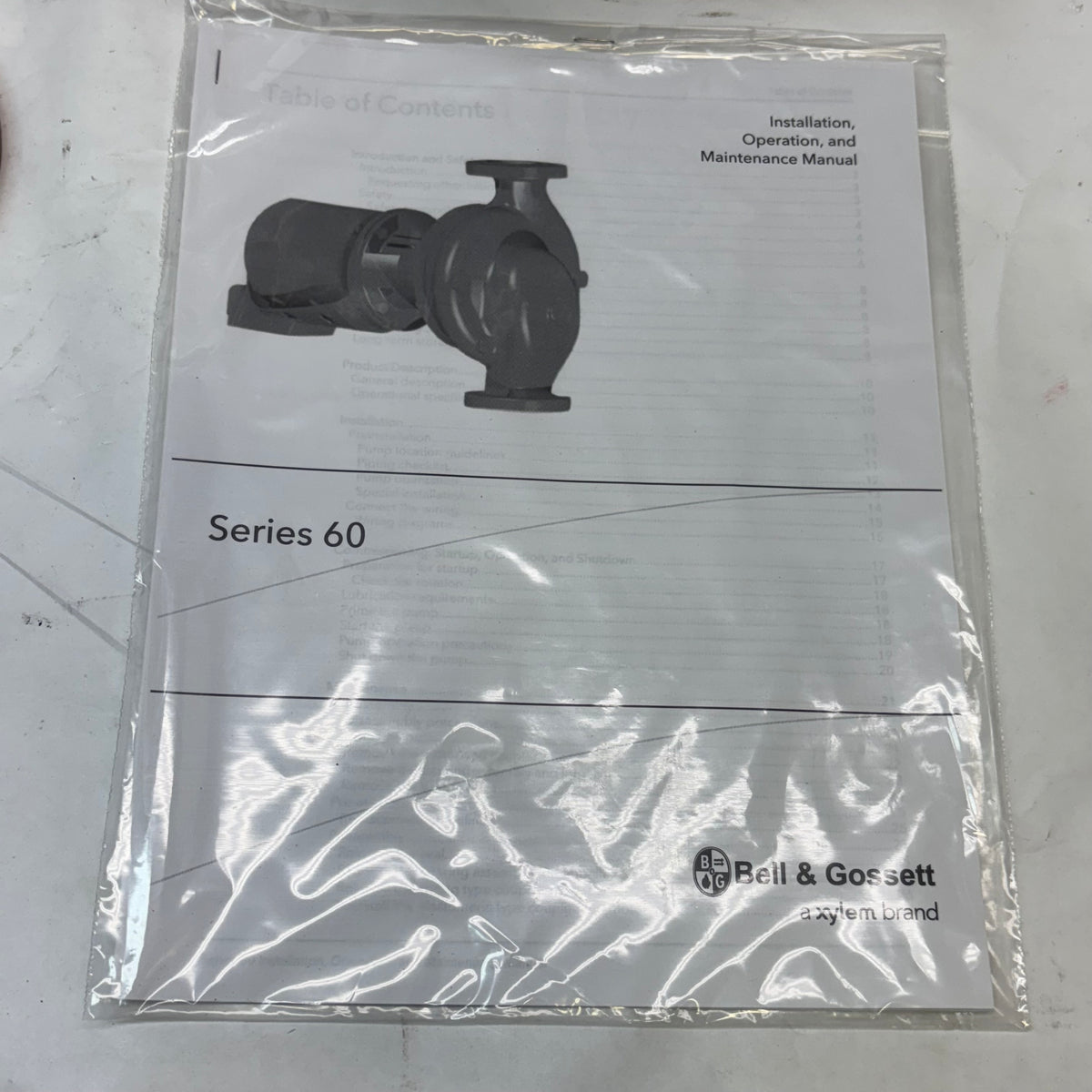BELL AND GOSSETT MAINTENANCE FREE PUMP 612T SERIES 60 PUMP 1 HP MOTOR 172745LF