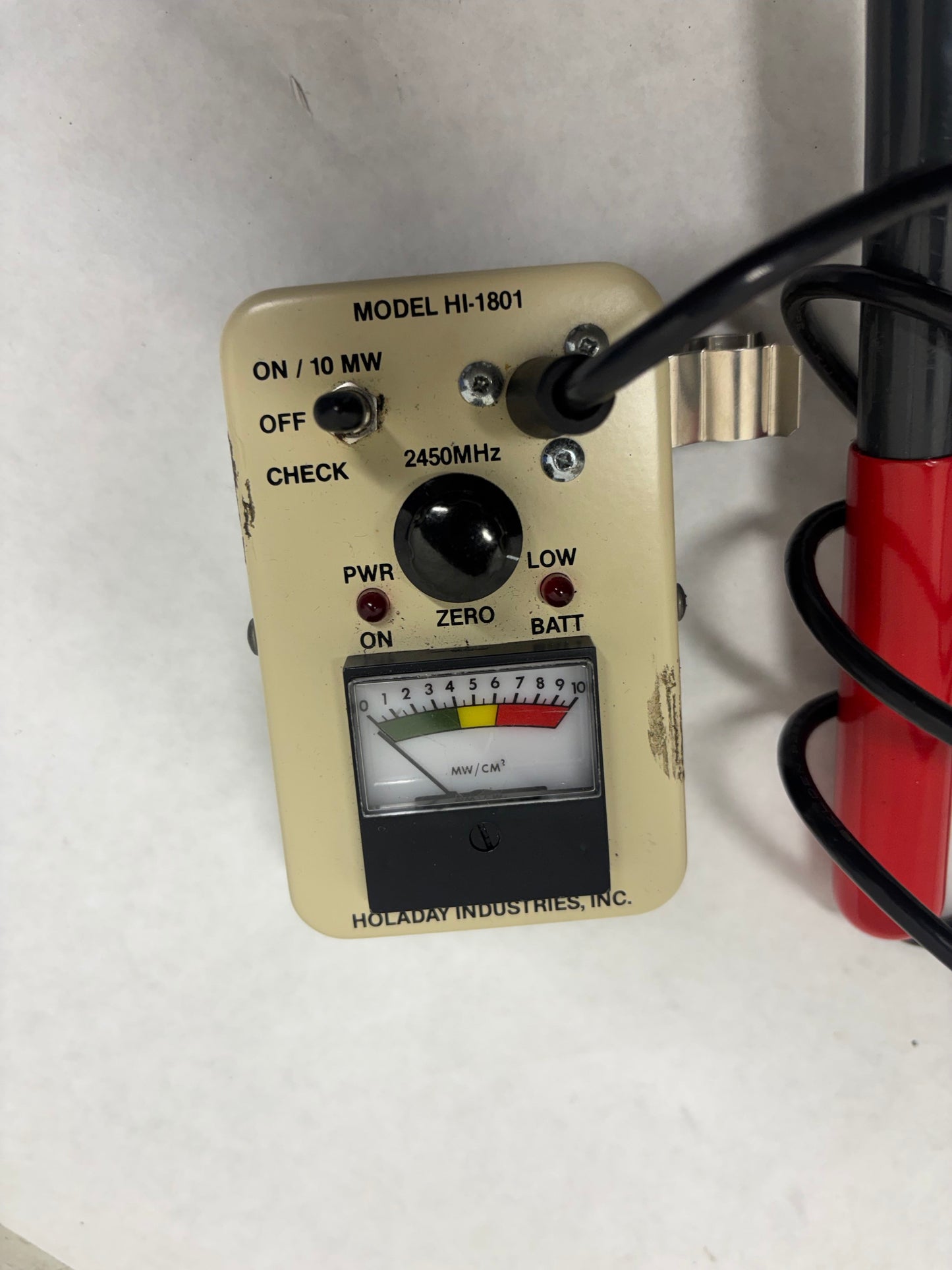 HOLADAY INDUSTRIES MODEL HI-1801 MICROWAVE SURVEY RADIATION METER