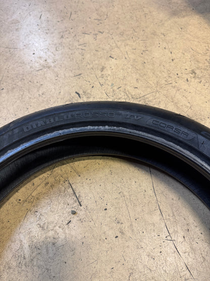 PIRELLI DIABLO ROSSO IV CORSA BSW 120 70 17 58W FRONT MOTORCYCLE TIRE 3977600