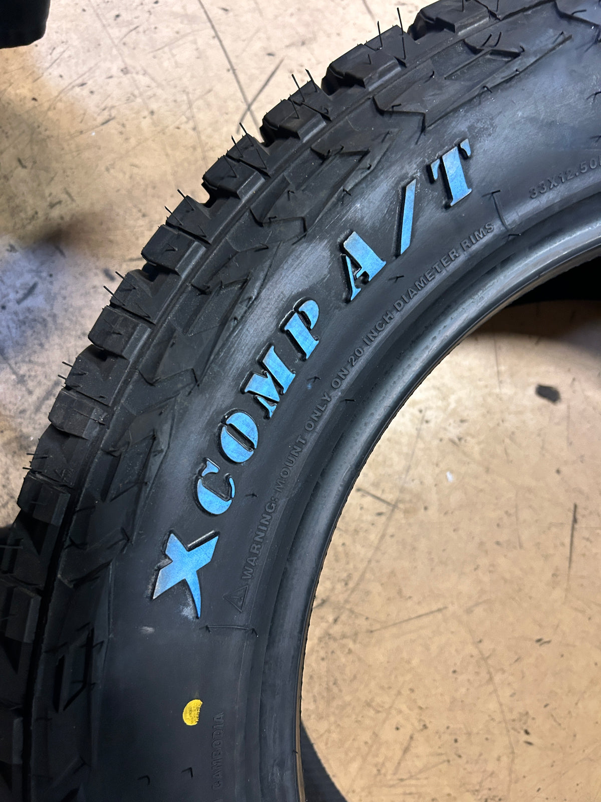 GLADIATOR X COMP A/T RWL LT 33 12.5 20 114Q 10PLY ALL TERRAIN TIRE 1932360533