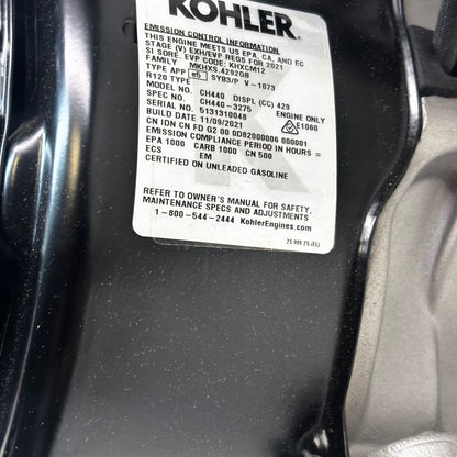 KOHLER CH440-3275 HORIZONTAL COMMAND PRO ENGINE, REPLACES CH440-3031