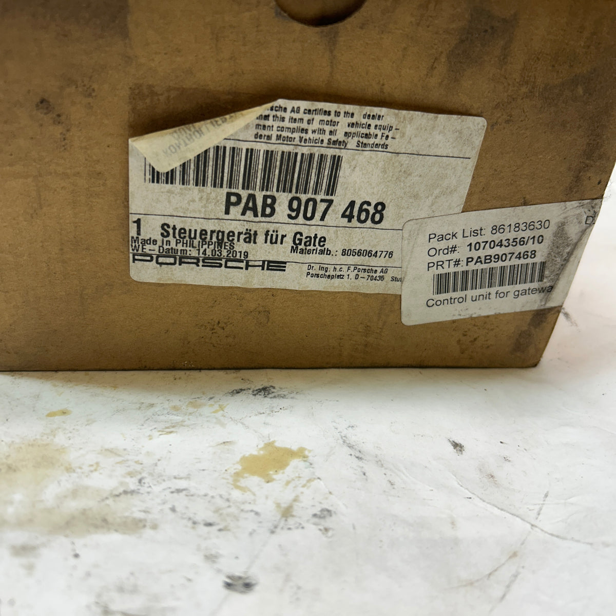 USED GENUINE PORSCHE 992 CAYENNE CONTROL UNIT FOR GATEWAY PAB907468T