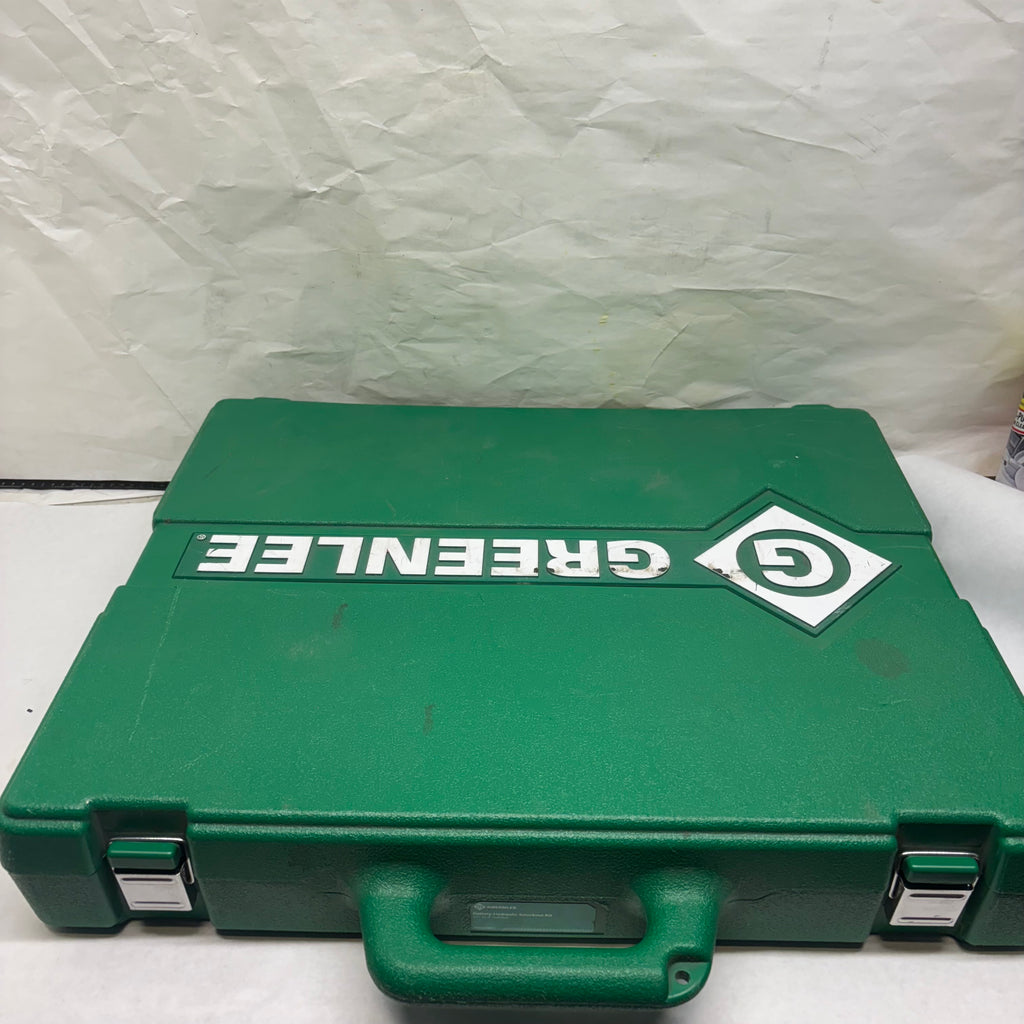 USED GREENLEE LS100X INTELLI-PUNCH 11-TON BATTERY-HYDRAULIC KNOCKOUT PUNCH KIT WITH SLUG-BUSTER