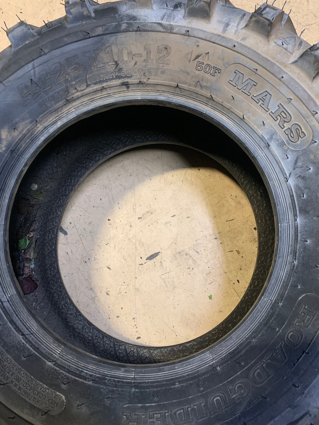 ROADGUIDER MARS BSW AT 25 10 12 50F 6PLY ATV/UTV TIRE 10273