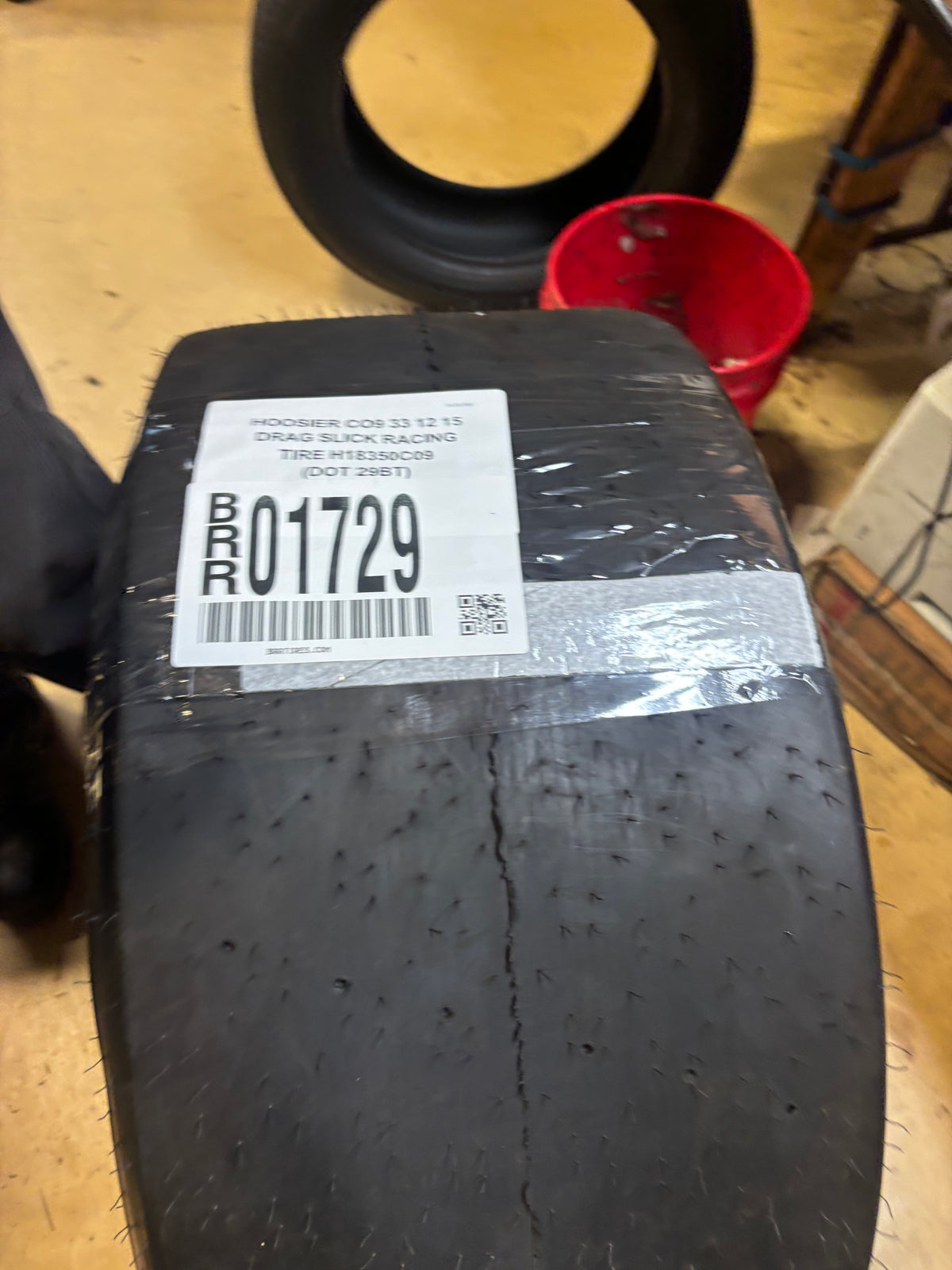 HOOSIER CO9 33 12 15 DRAG SLICK RACING TIRE 104-1/2" OD H18350C09
