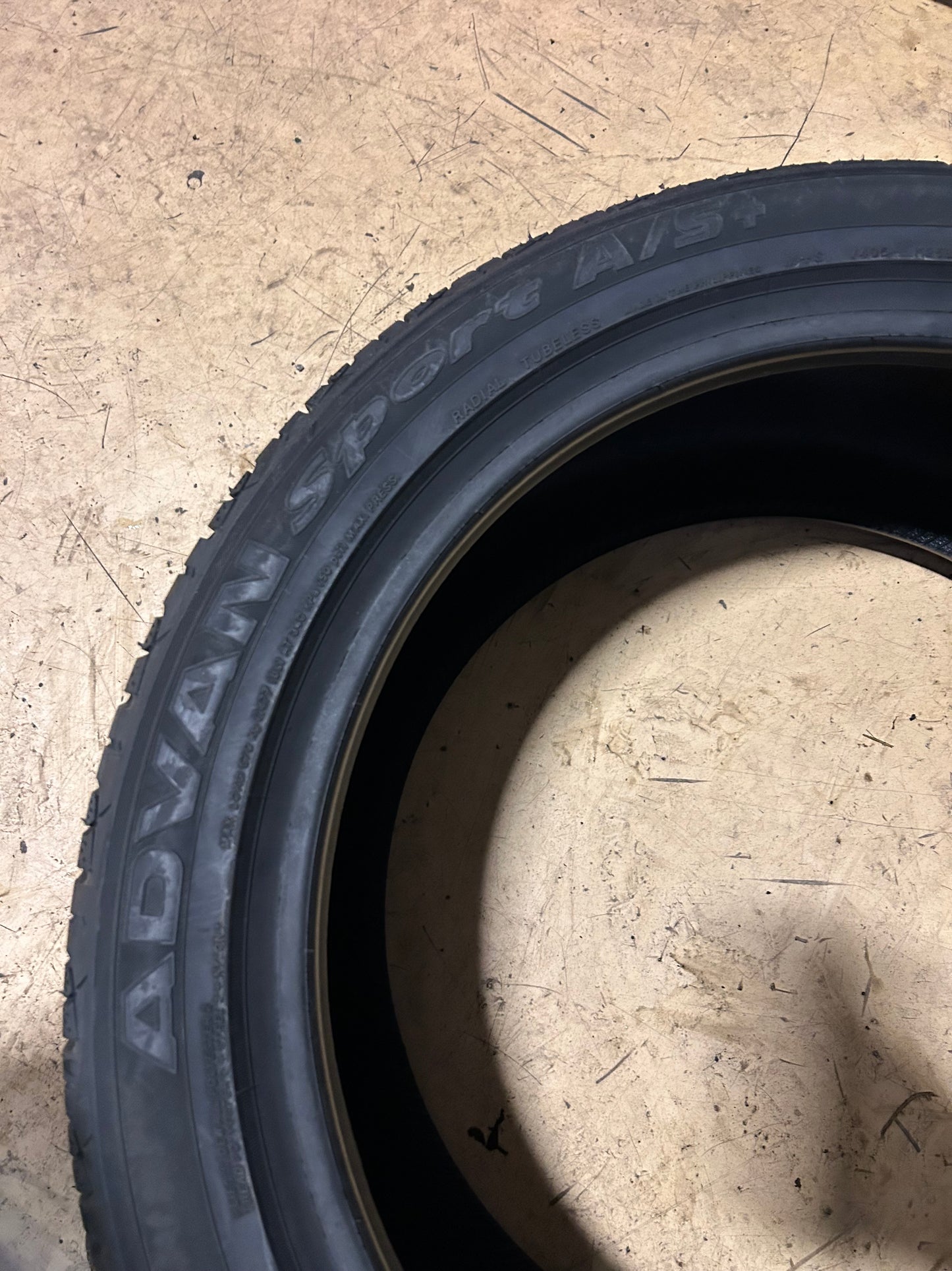 YOKOHAMA ADVAN SPORT A/S PLUS BSW P 225 45 17 94W XL UHP TIRE 110140617