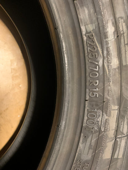 2  TOYO  EXTENSA AS NWW P 225 70 16 100T ALL SEASON TIRES  147480