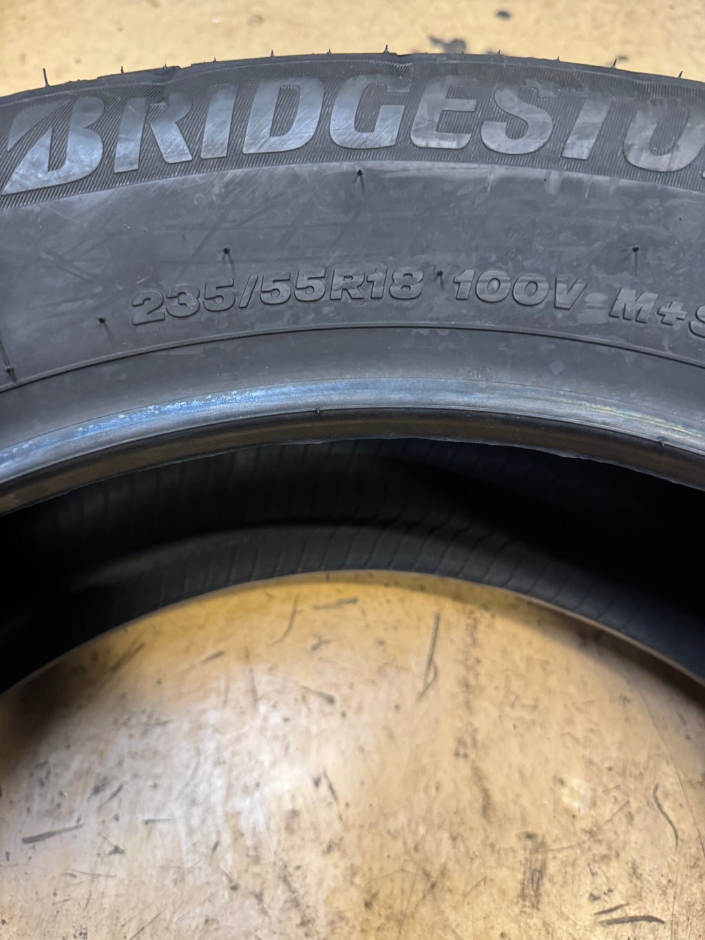 BRIDGESTONE WEATHERPEAK BSW P 235 55 18 100V ALL WEATHER TIRE 009666