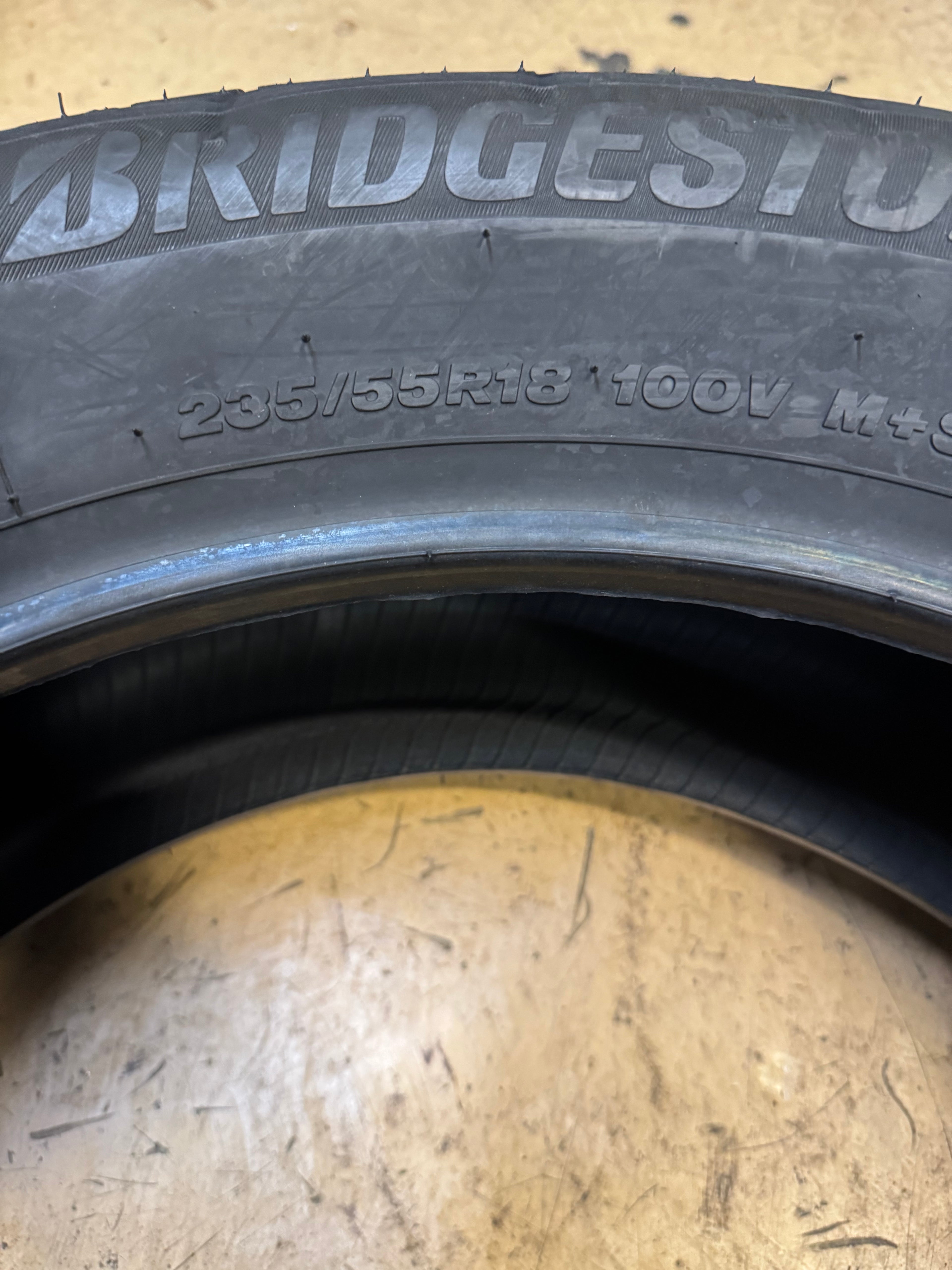 BRIDGESTONE WEATHERPEAK BSW P 235 55 18 100V ALL WEATHER TIRE 009666