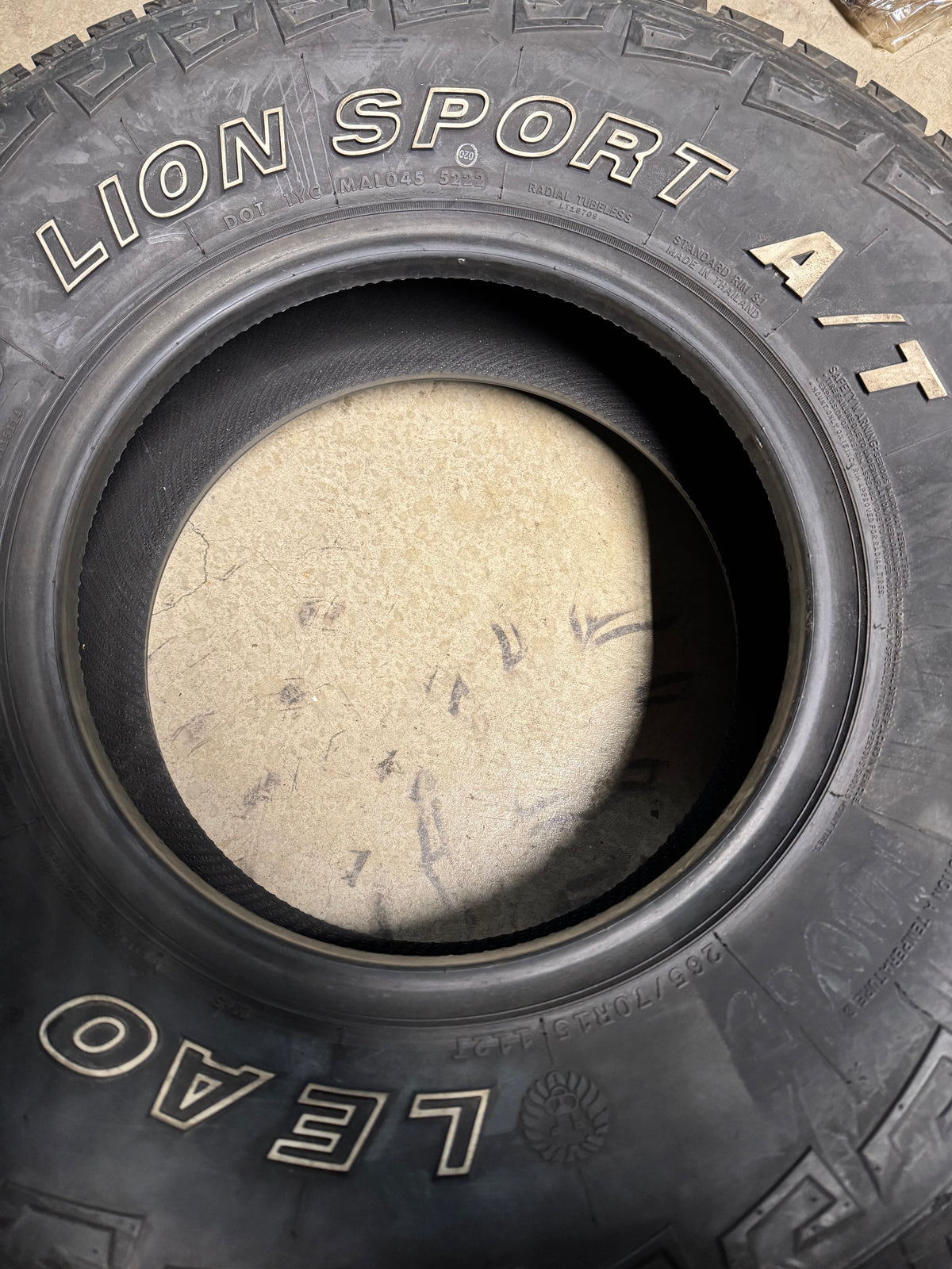 LEAO LION SPORT A/T OWL P 265 70 15 112T ALL TERRAIN TIRE 221009242