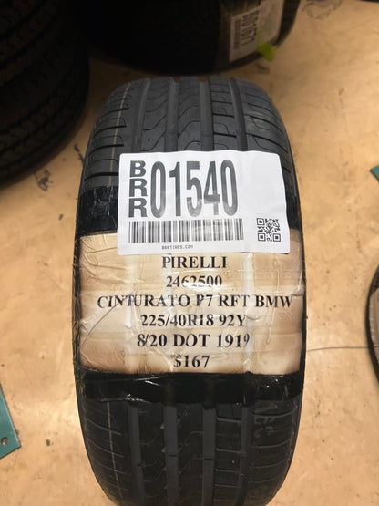 NOS PIRELLI CINTURATO P7 RFT BMW P 225 40 18 92Y XL UHP TIRE 2462500