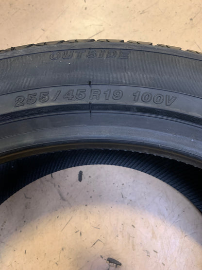 NOS YOKOHAMA AVID ASCEND GT BSW P  255 45 19 100V ALL SEASON TIRE 110132749
