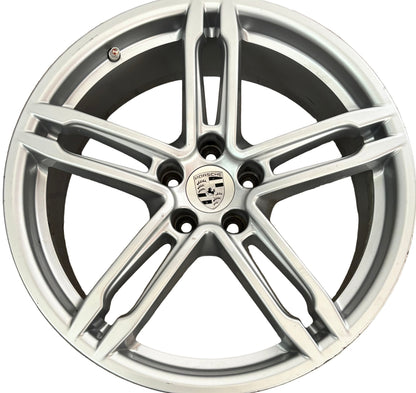 4 GENUINE PORSCHE MACAN 15-19 9X19 8X19 SILVER WHEEL SET 95B601025BN 95B601025BM
