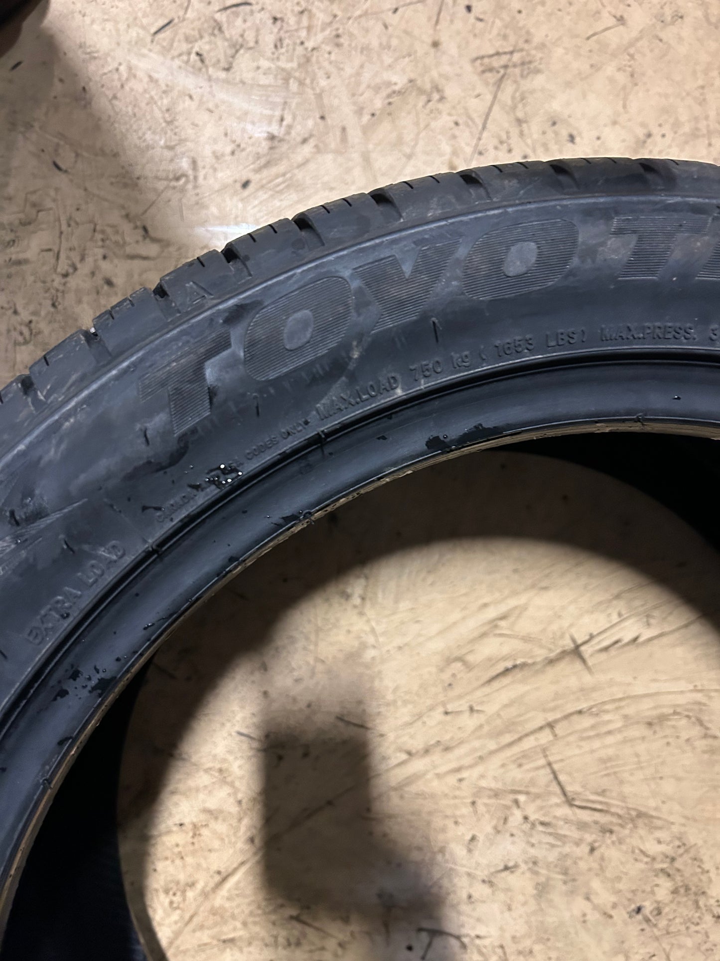 TOYO PROXES SPORT A/S BSW P 255 40 17 98W XL UHP TIRE 223490