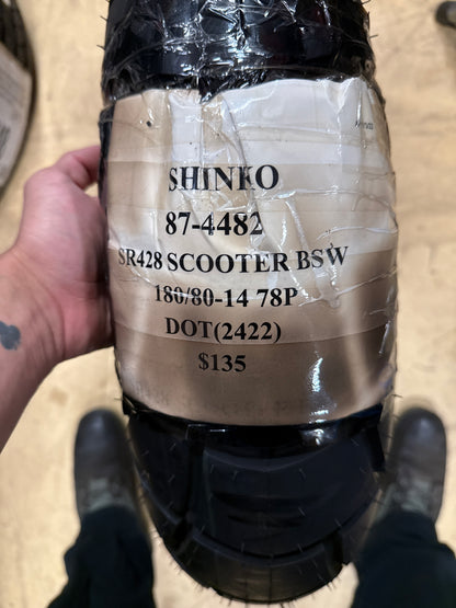 SHINKO SR428 BSW 180 80 14 78P REAR MOTORCYCE TIRE 87-4482