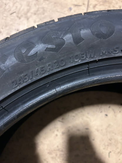 FIRESTONE FIREHAWK AS V2 BSW P 245 45 20 103W XL UHP TIRE 008256