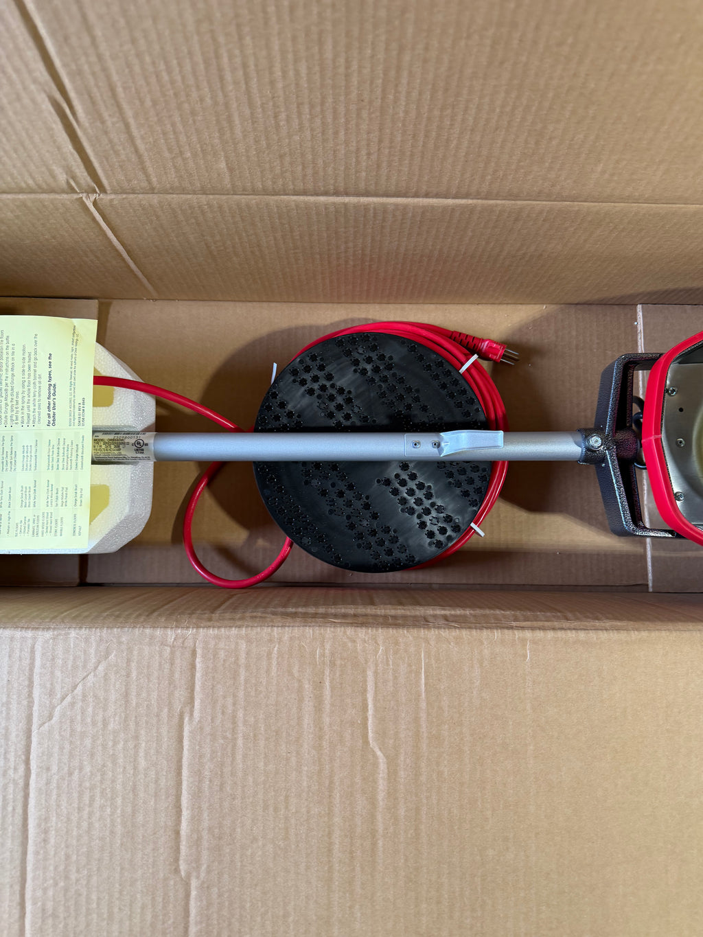 ORECK COMMERCIAL ORBITER HARD FLOOR CLEANER MACHINE GRAY/RED ORB550MC