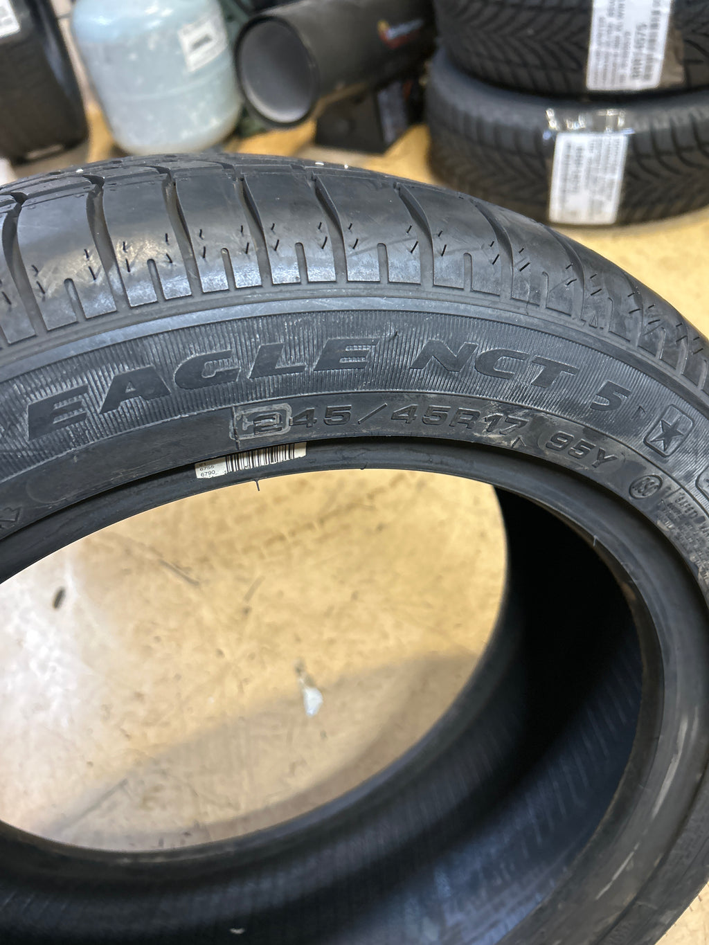 NOS 2 GOODYEAR EAGLE NCT5* BMW RSC RUNFLAT P245 45 17 95Y SL TIRE 797638271
