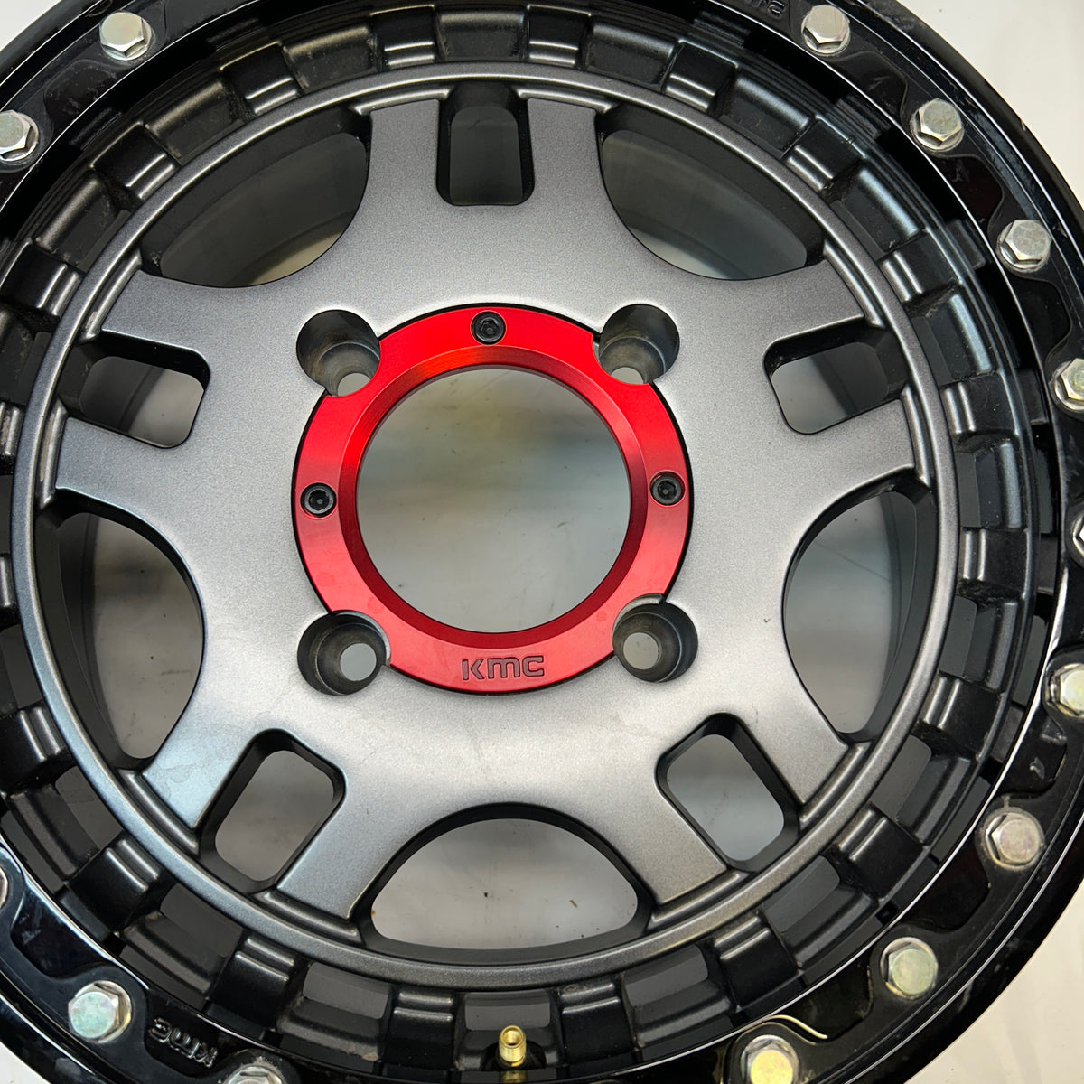 KMC ATV KS240 RECON BEADLOCK G-MTL BLK-RING 15X7 4X137 ET38 WHEEL