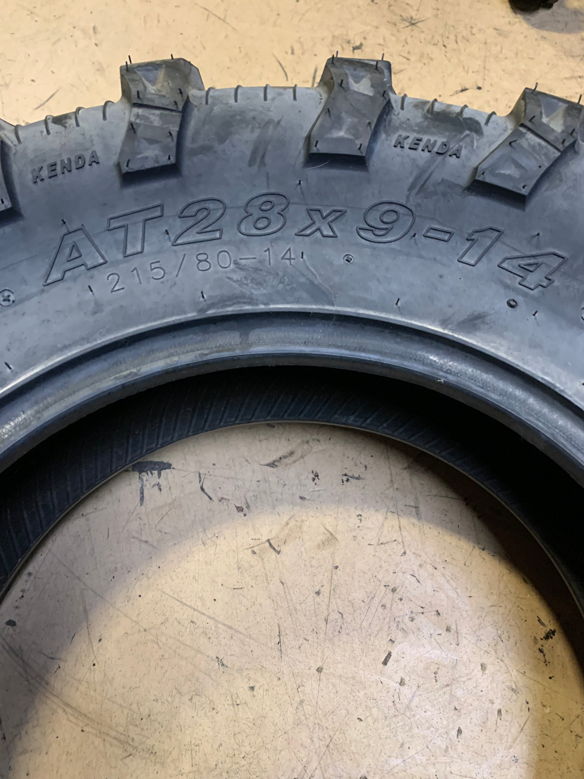 NOS KENDA BEAR CLAW EVO BSW AT 28 9 14 6PLY ATV/UTV TIRE 085921465C1