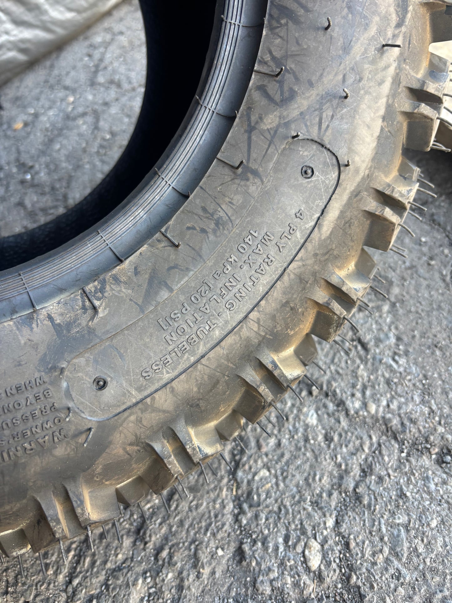 NOS CARLISLE ALL TRAIL  BSW AT 25 10.5 12 265 60 12 78F ATV TIRE 511508