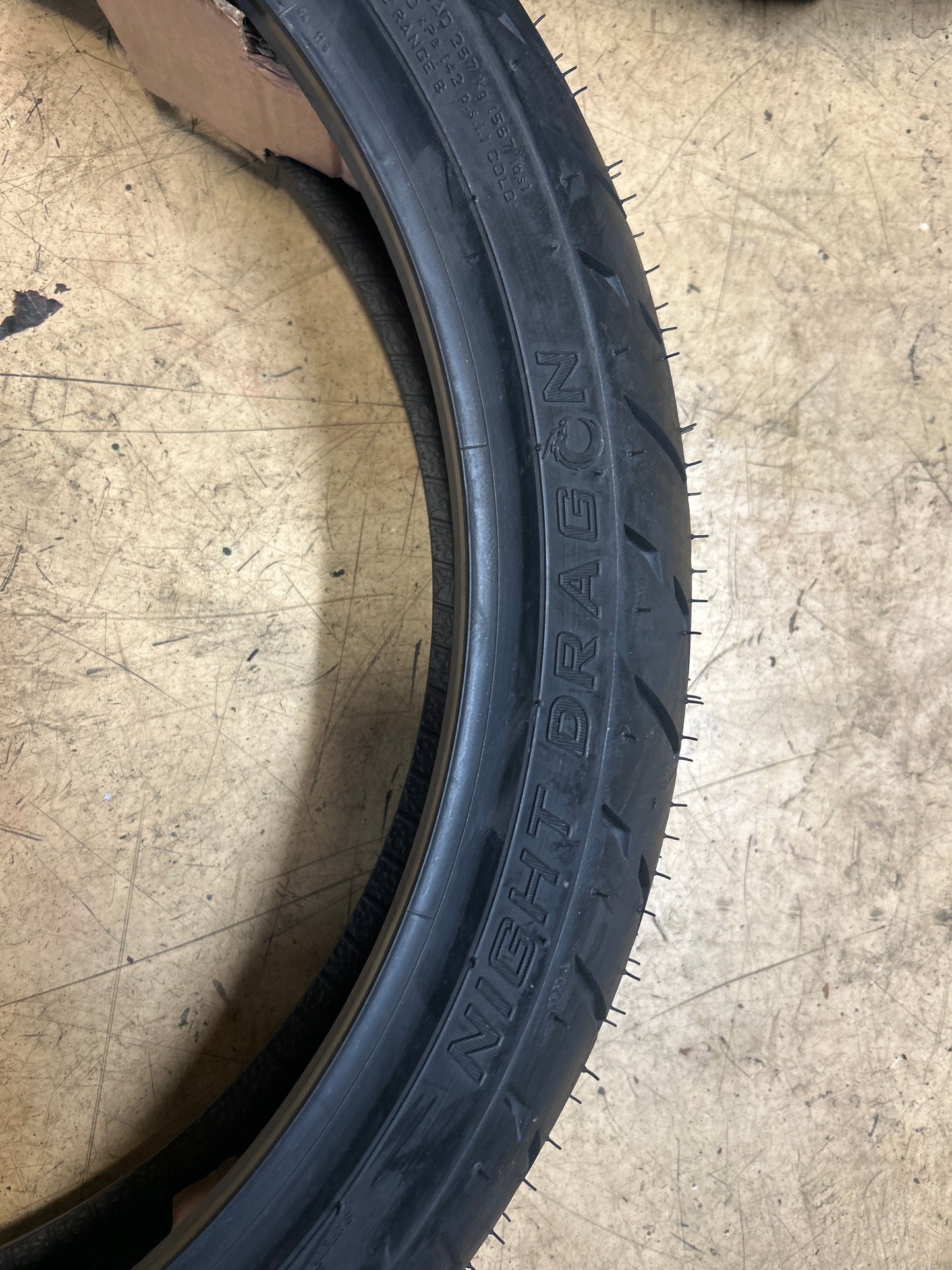 PIRELLI NIGHT DRAGON BSW  130 60 19 61H FRONT MOTORCYCLE TIRE S6GTT377SO
