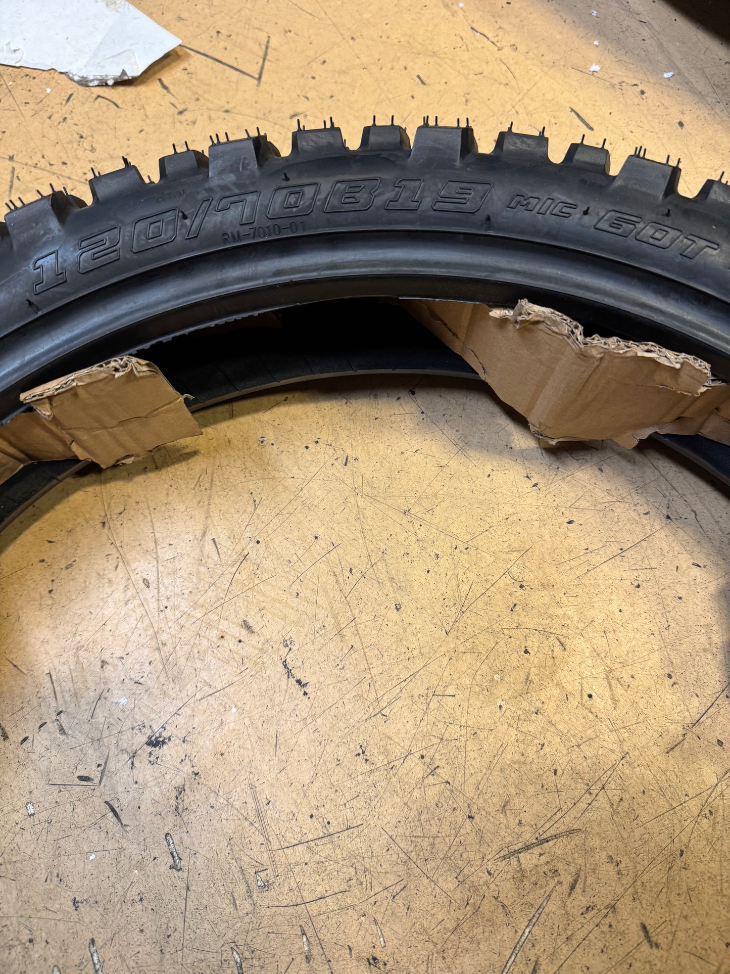 TUSK 2TRACK ADVENTURE BSW 120 70 19 60T FRONT MOTORCYCLE TIRE T2TA1207019