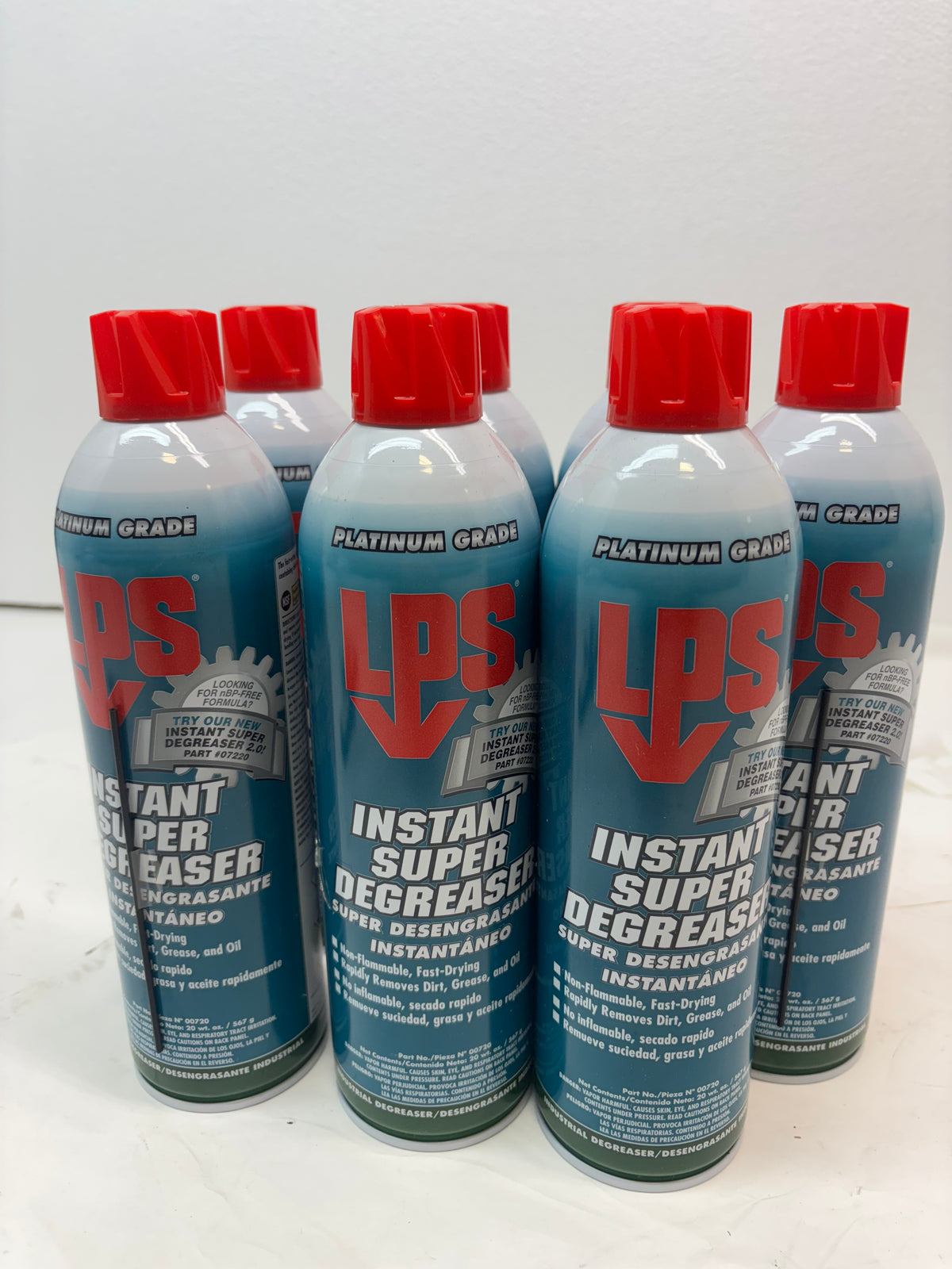 LPS DEGREASER SPRAY 20 OZ AEROSOL CAN 00720 7 PACK